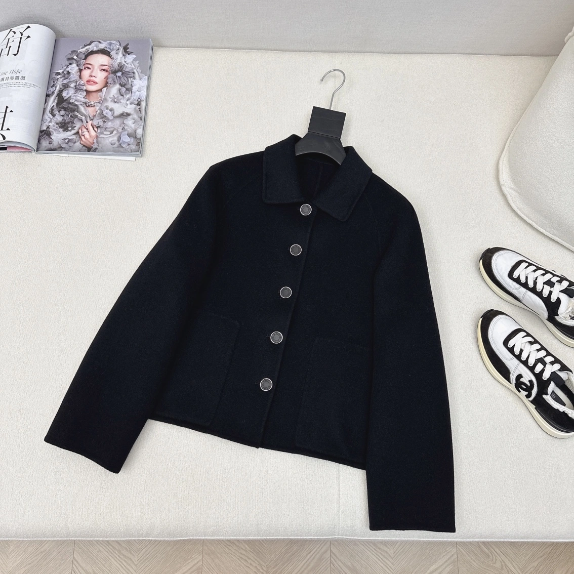 Victoria-- H5r75s Reversible wear cashmere 3colour item:D-F240H2528-3