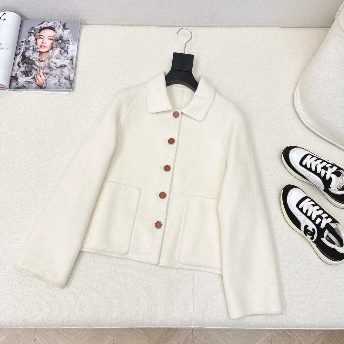Victoria-- H5r75s Reversible wear cashmere 3colour item:D-F240H2528-3