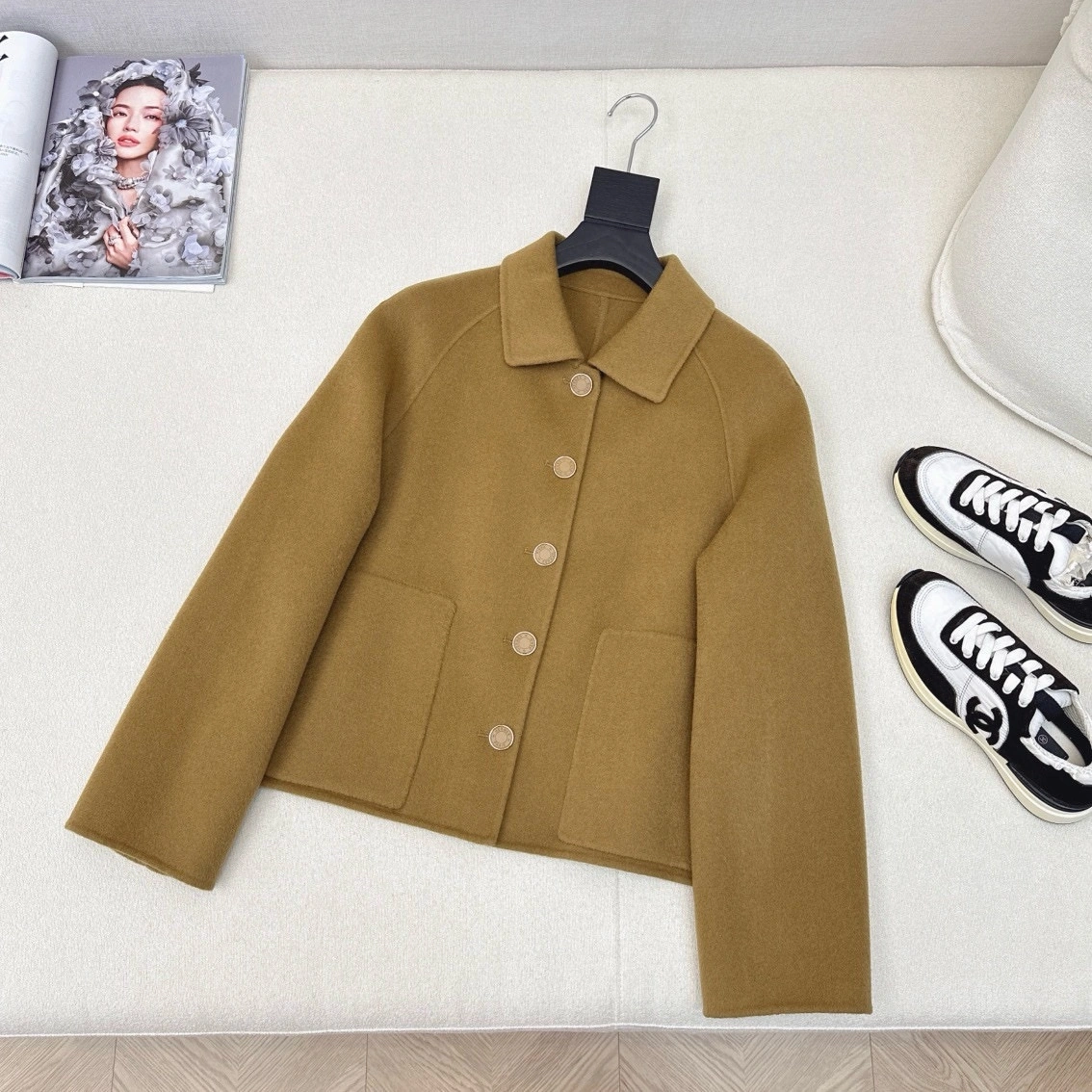 Victoria-- H5r75s Reversible wear cashmere 3colour item:D-F240H2528-3