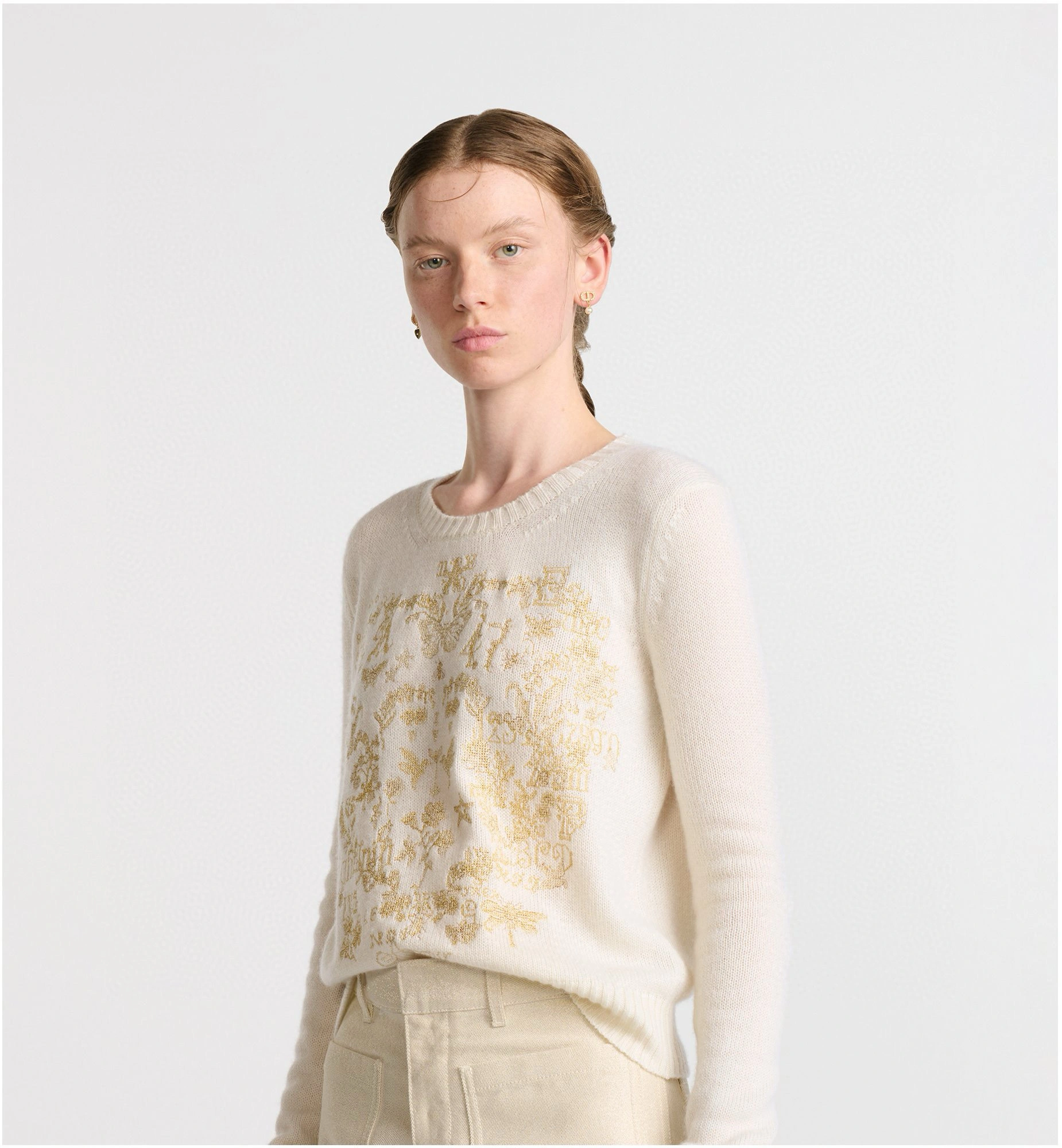 Victoria- 4ior Amour1947 embroidery Cashmere item:E-F240B2313