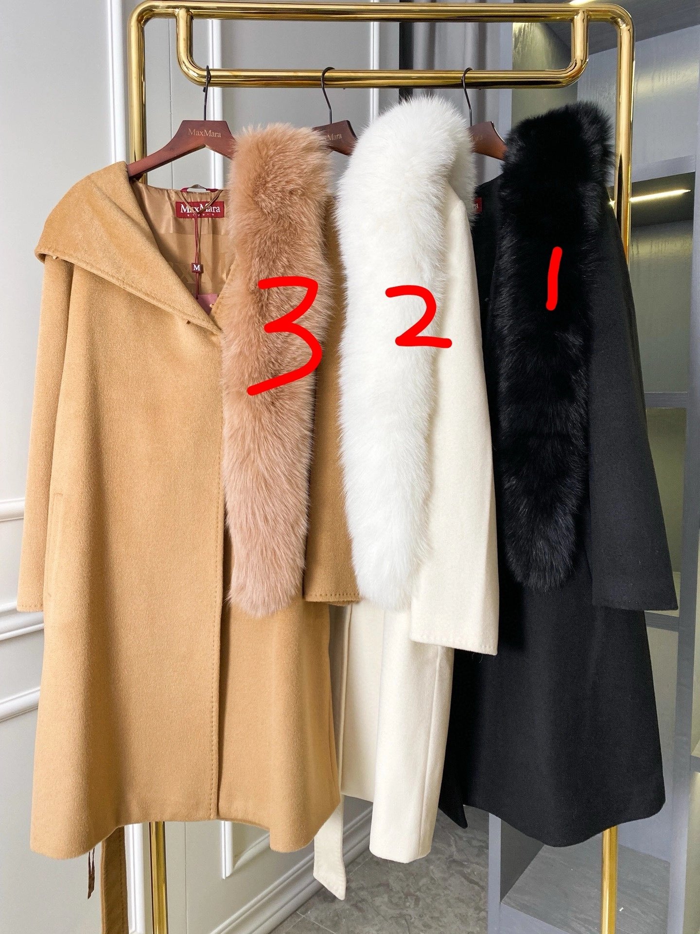 Victoria- 71x71r1 fox hair wool 3Colour item:E-F020K1626-3H