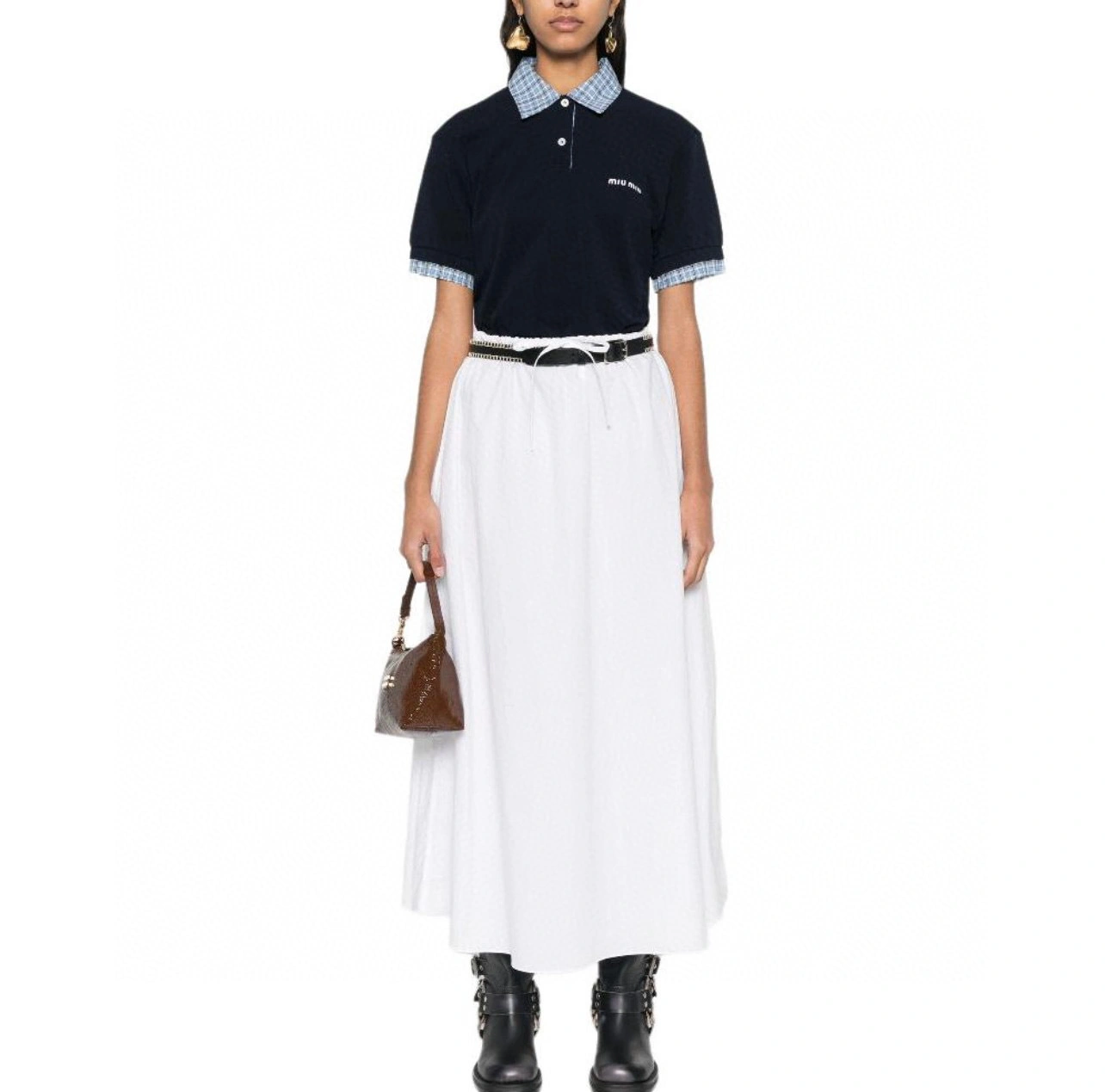 Victoria- 7iu7iu Polo embroidery Cotton item:E-F361C1753