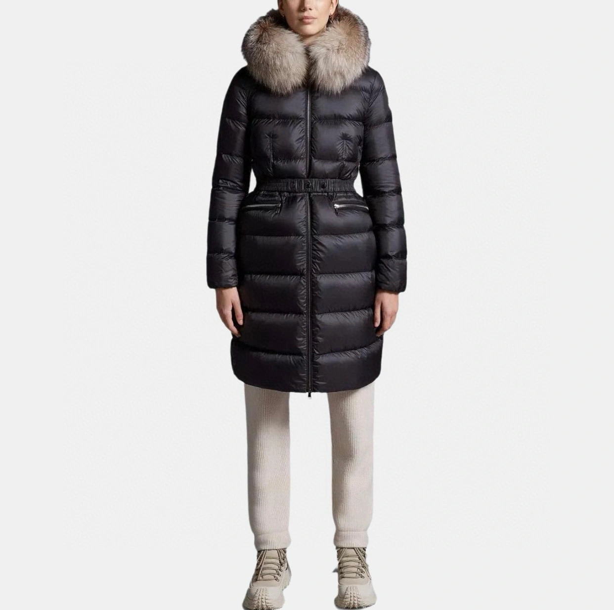 Victoria- 7o9385r Down jacket fox hair 90% goose down item:E-F020K1608H