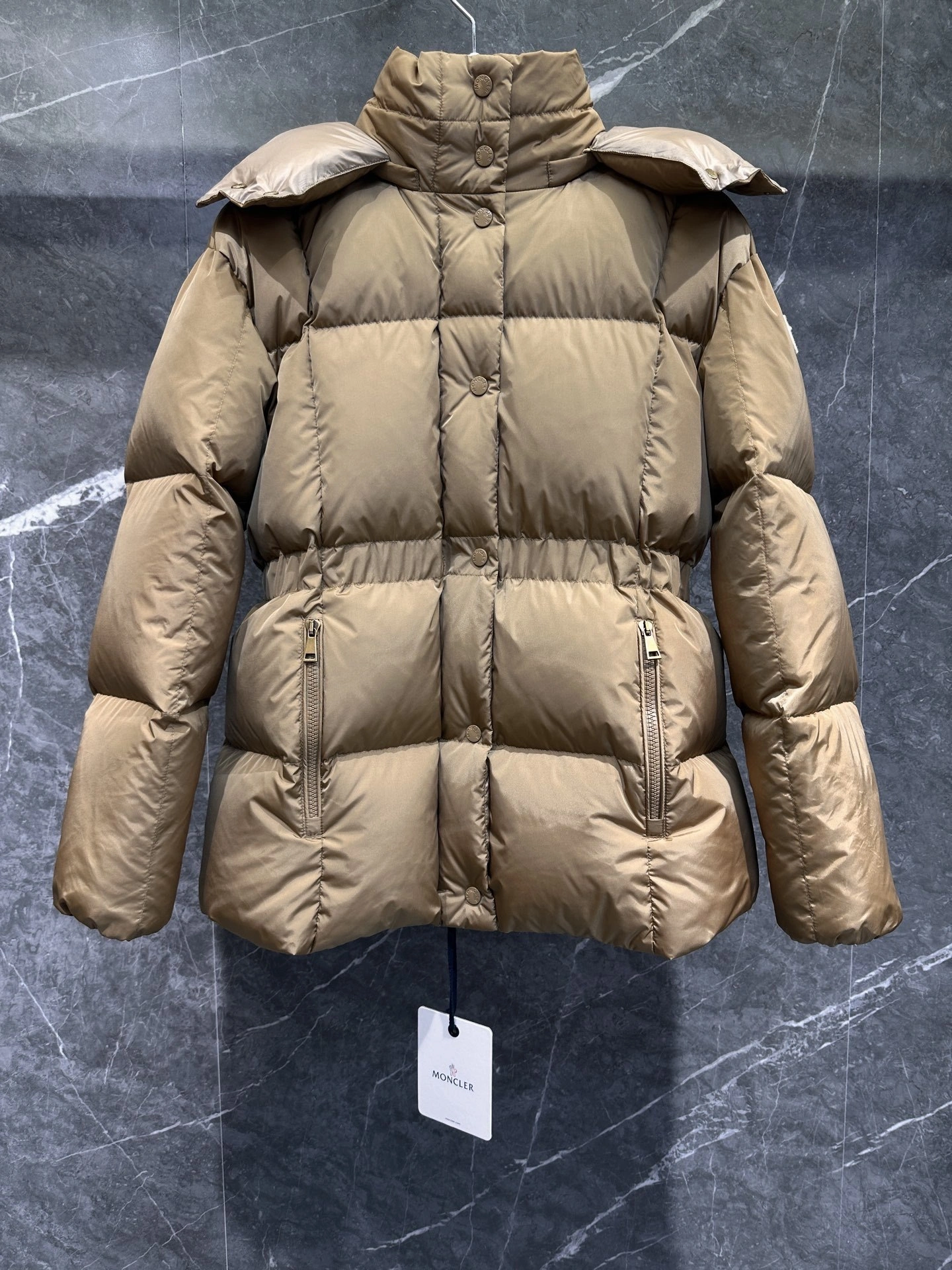 Victoria- 7o9385r Down jacket goose down 2colour item:E-F409J2502-2H