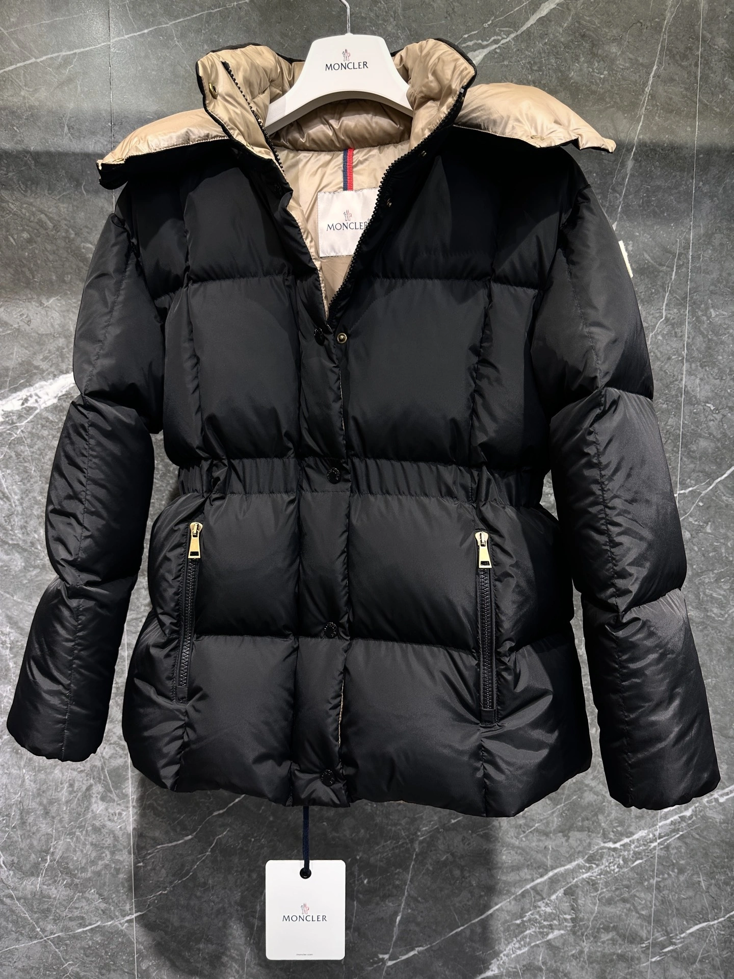 Victoria- 7o9385r Down jacket goose down 2colour item:E-F409J2502-2H