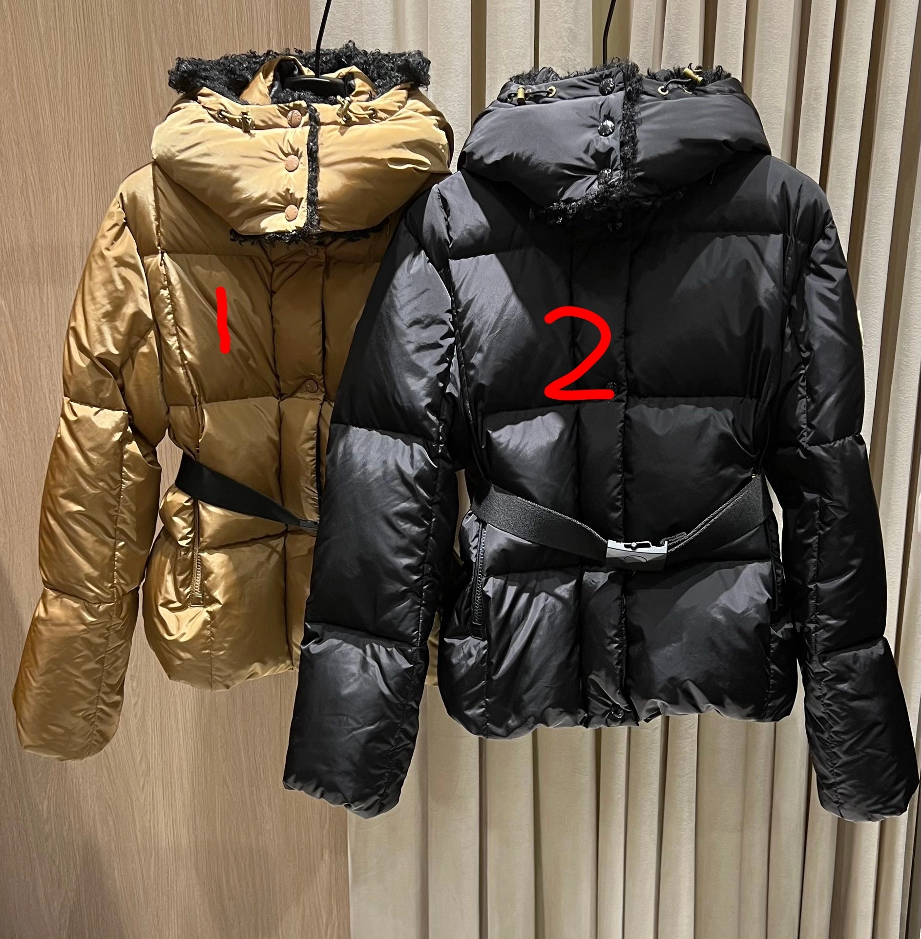 Victoria- 7o9385r Down jacket nylon white goose down 2Colour item:E-F140K1675-2H
