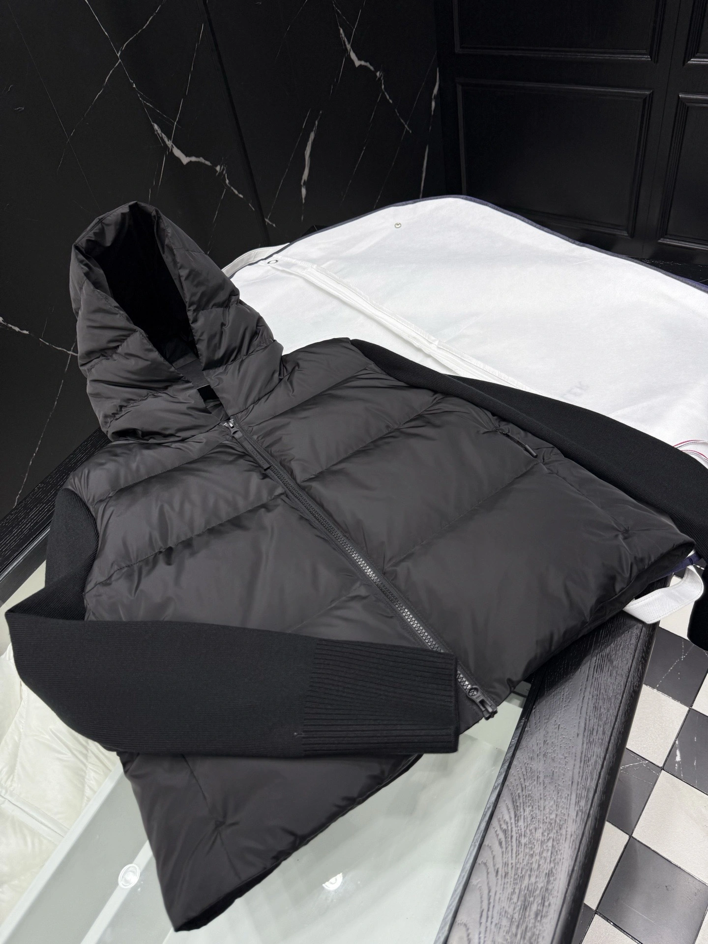 Victoria- 7o9385r Down jacket white duck down 2colour item:E-F443J0727-2H
