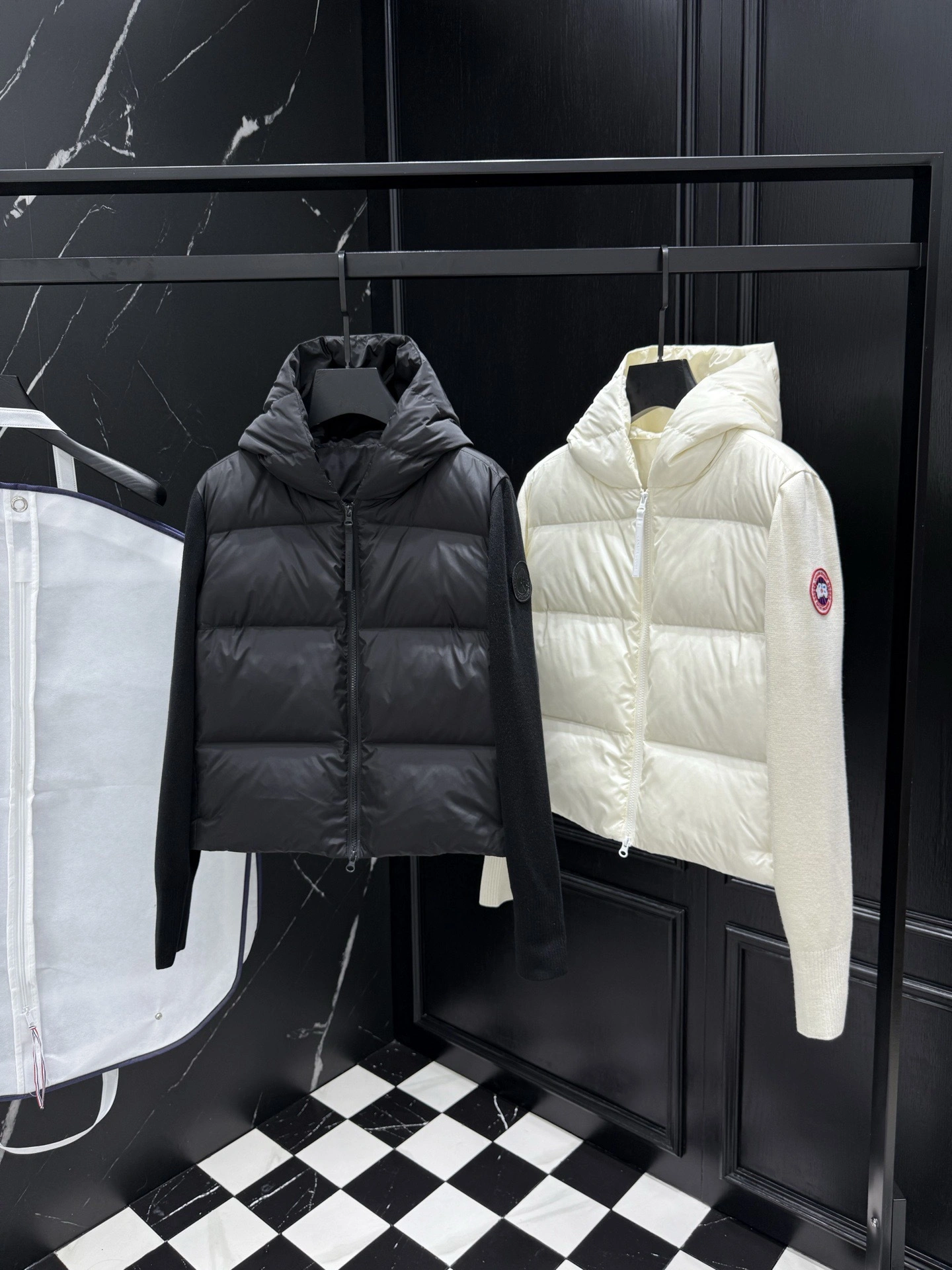 Victoria- 7o9385r Down jacket white duck down 2colour item:E-F443J0727-2H