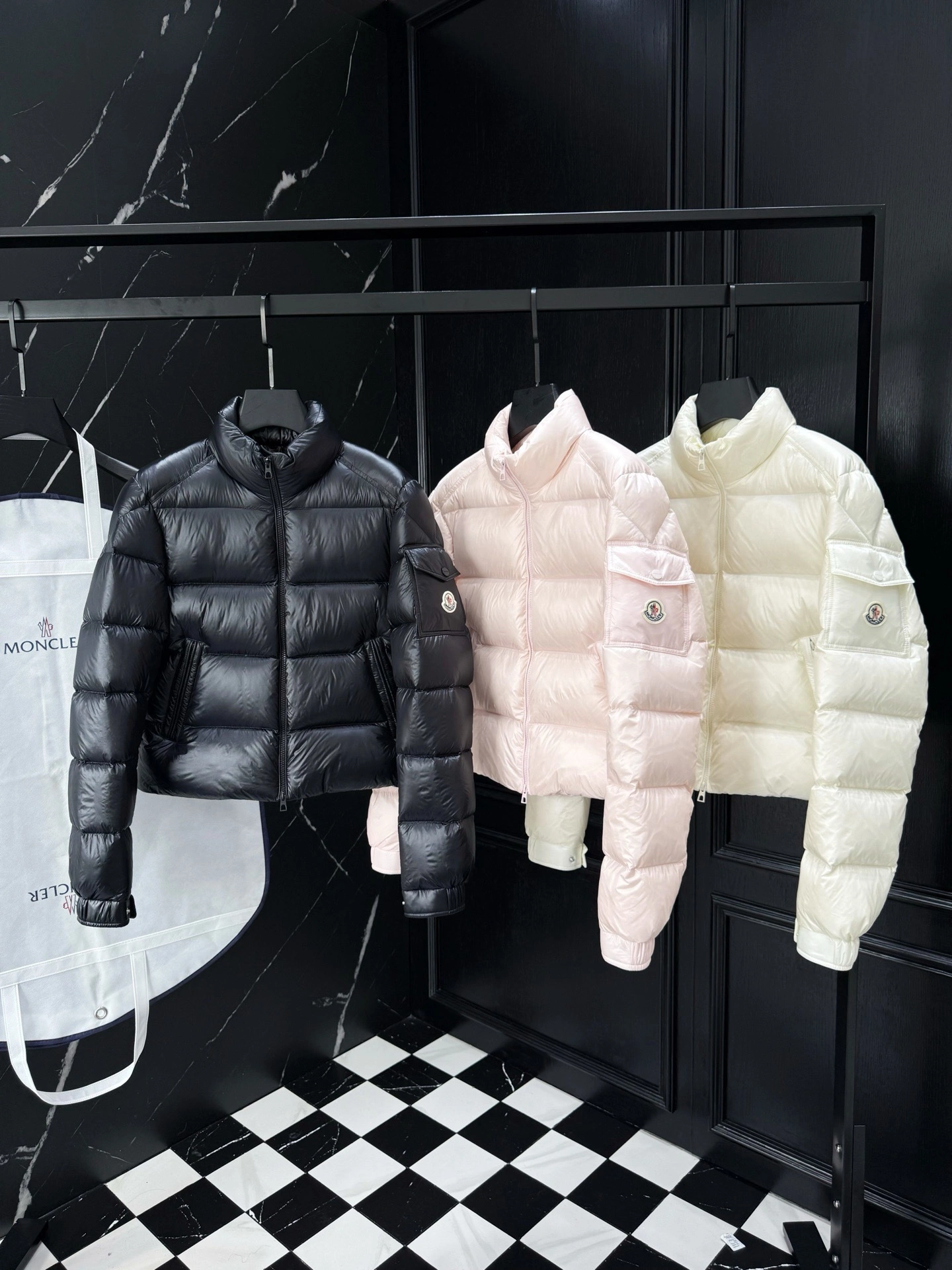 Victoria- 7o9385r Down jacket white duck down 3colour item:E-F443J0726-3H
