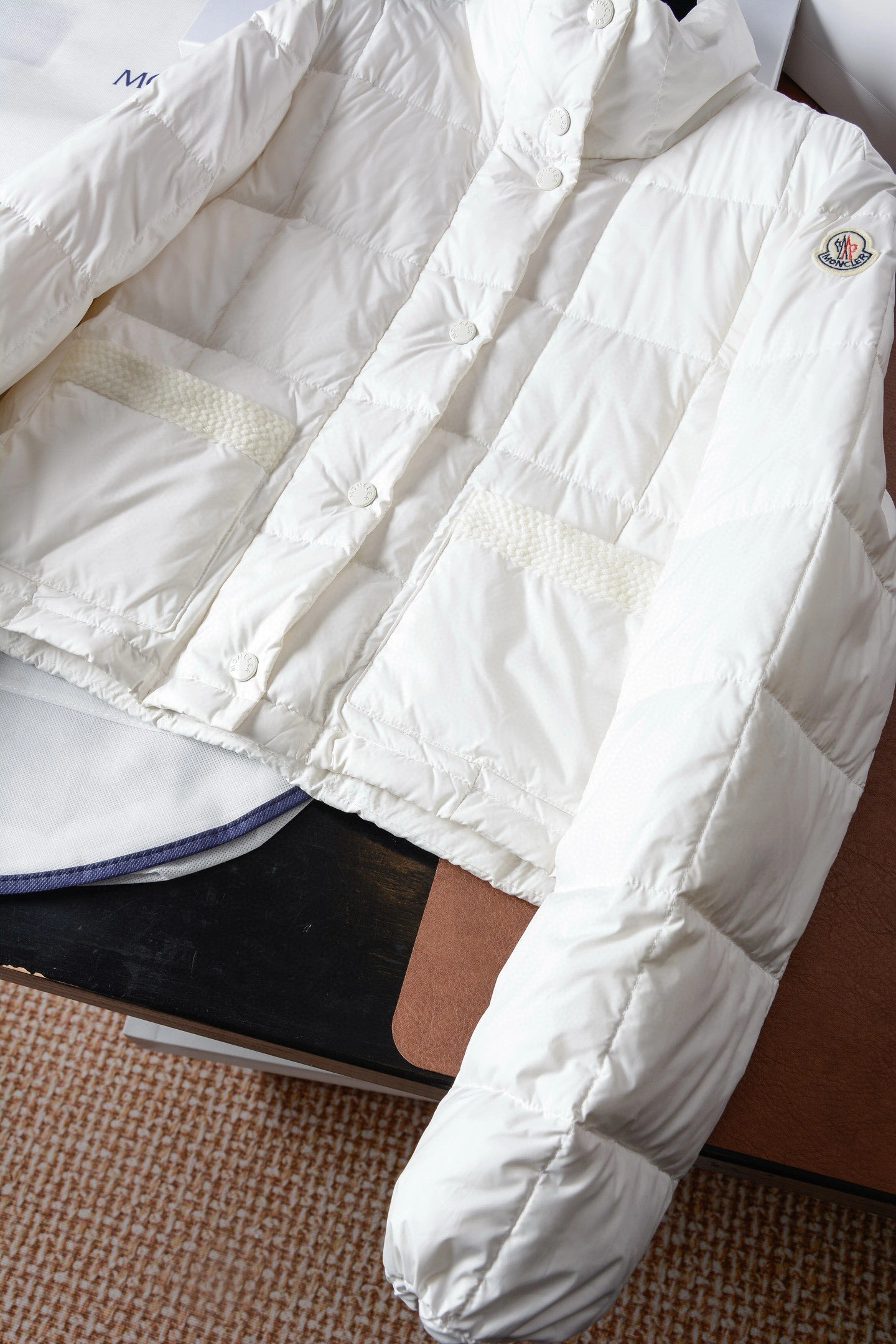 Victoria- 7o9385r Down jacket white goose down 2colour item:E-F020I1816-2