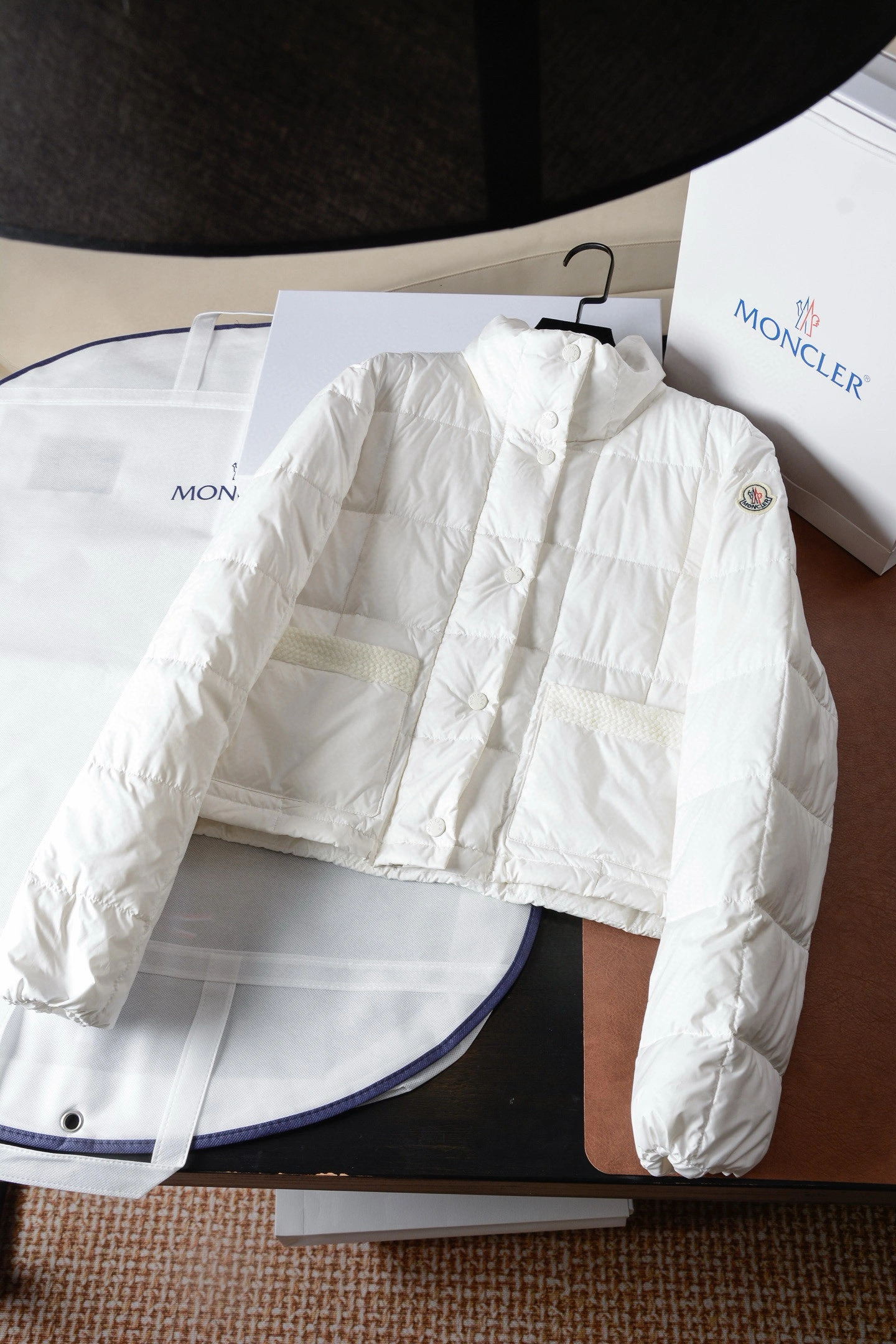 Victoria- 7o9385r Down jacket white goose down 2colour item:E-F020I1816-2