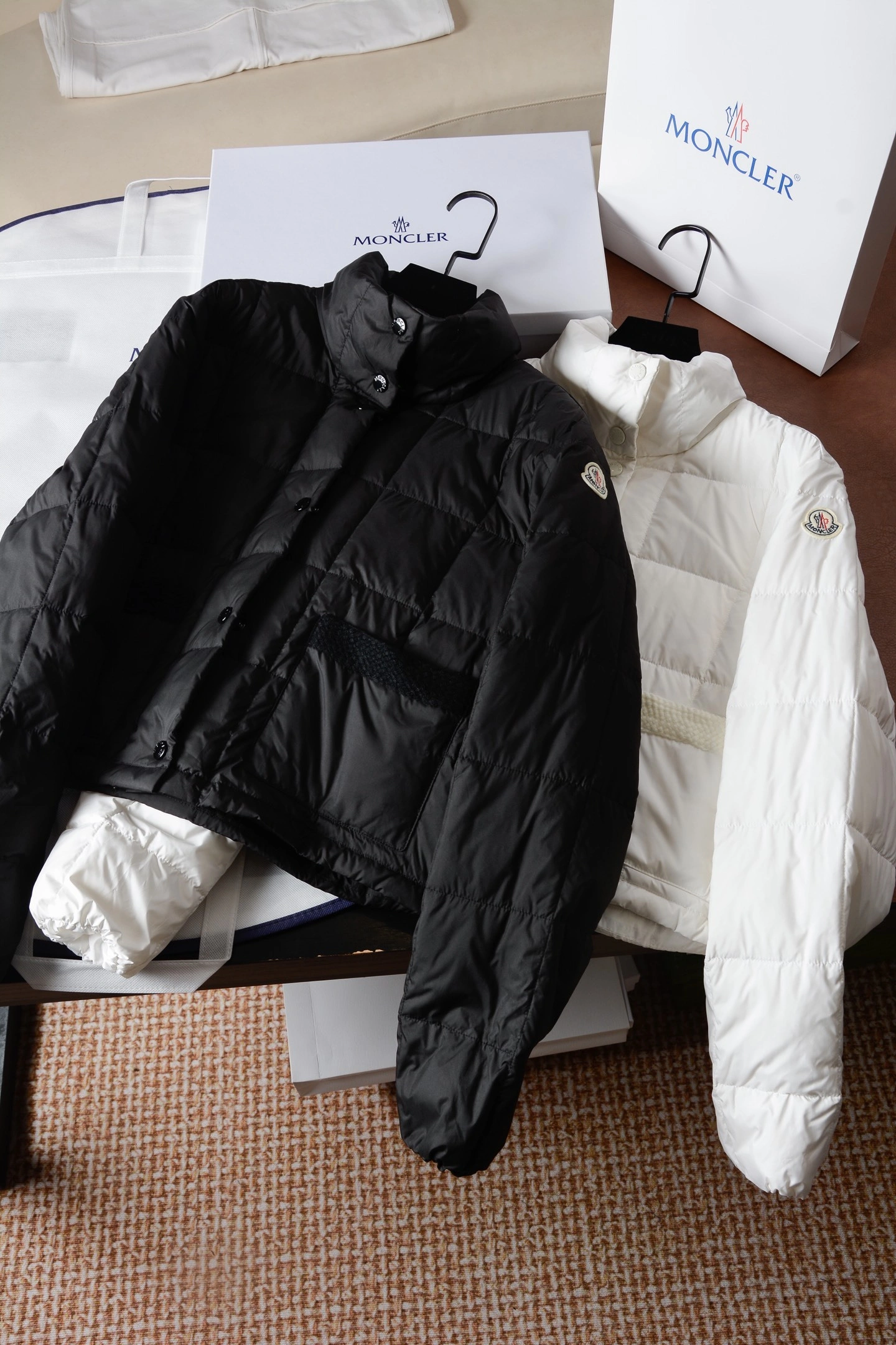 Victoria- 7o9385r Down jacket white goose down 2colour item:E-F020I1816-2