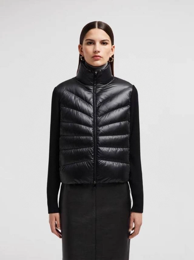 Victoria- 7o9385r Down jacket white goose down wool 2colour item:E-F140J2902-2H
