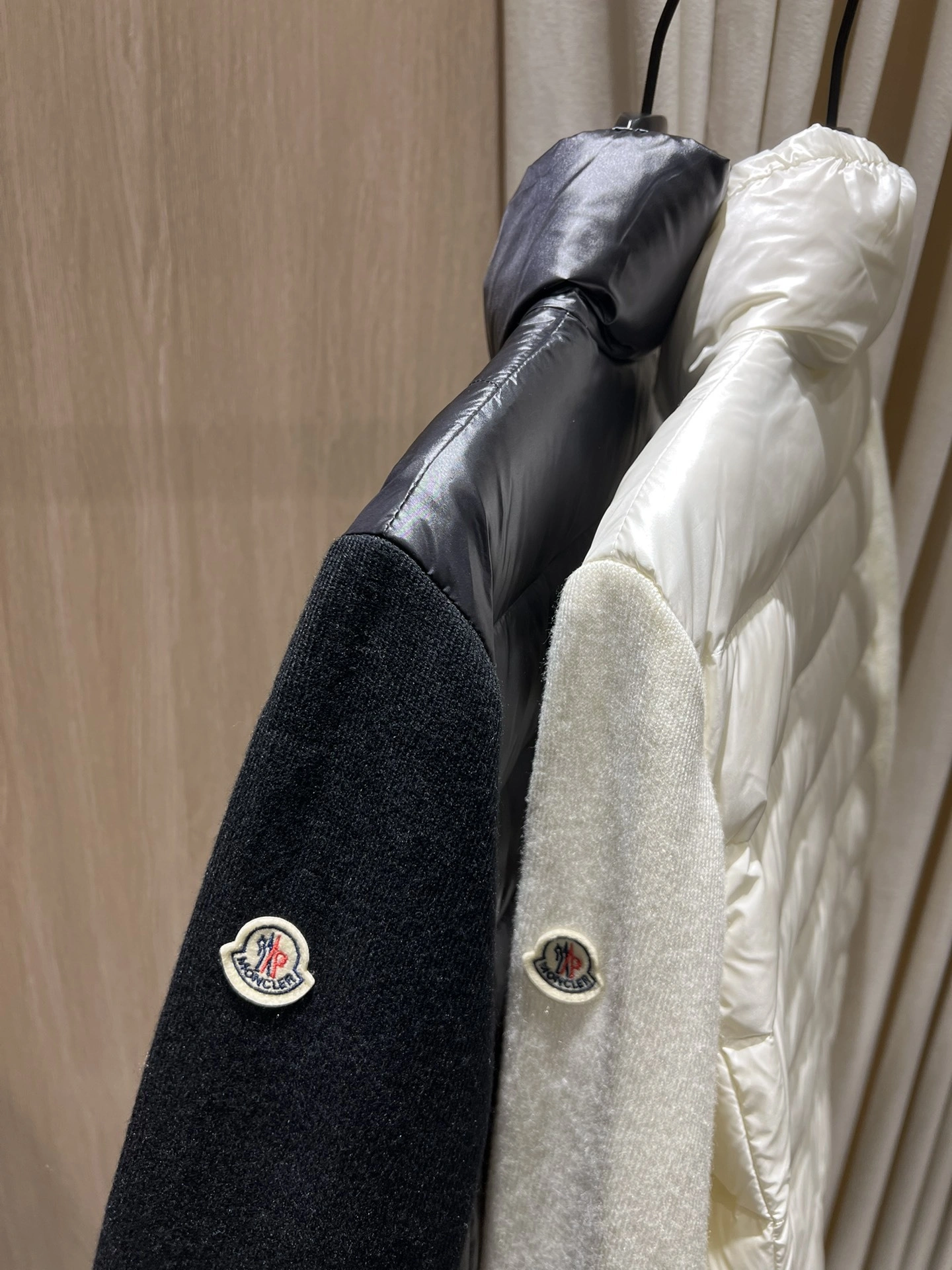 Victoria- 7o9385r Down jacket white goose down wool 2colour item:E-F140J2902-2H
