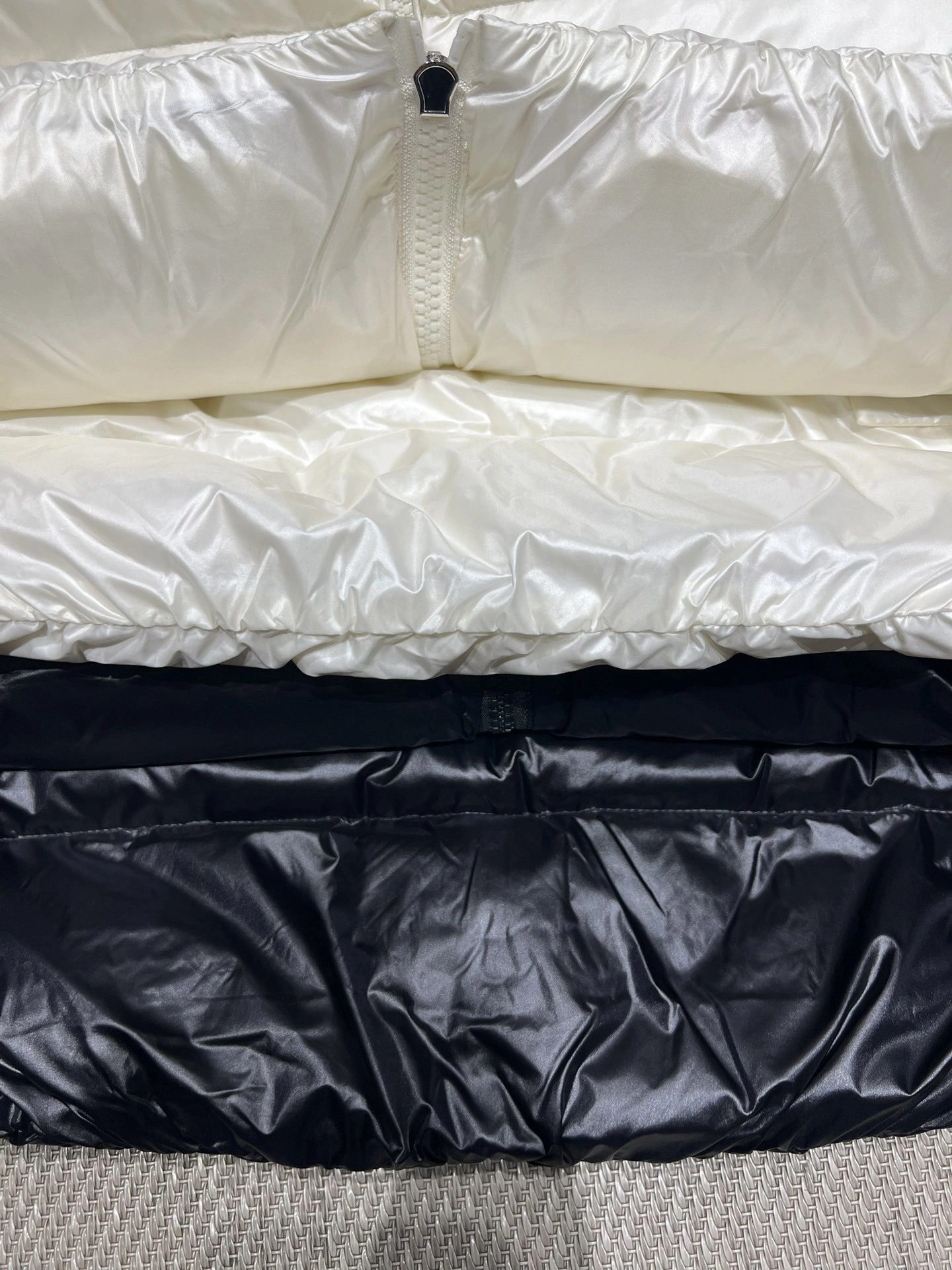 Victoria- 7o9385r Down jacket white goose down wool 2colour item:E-F140J2902-2H