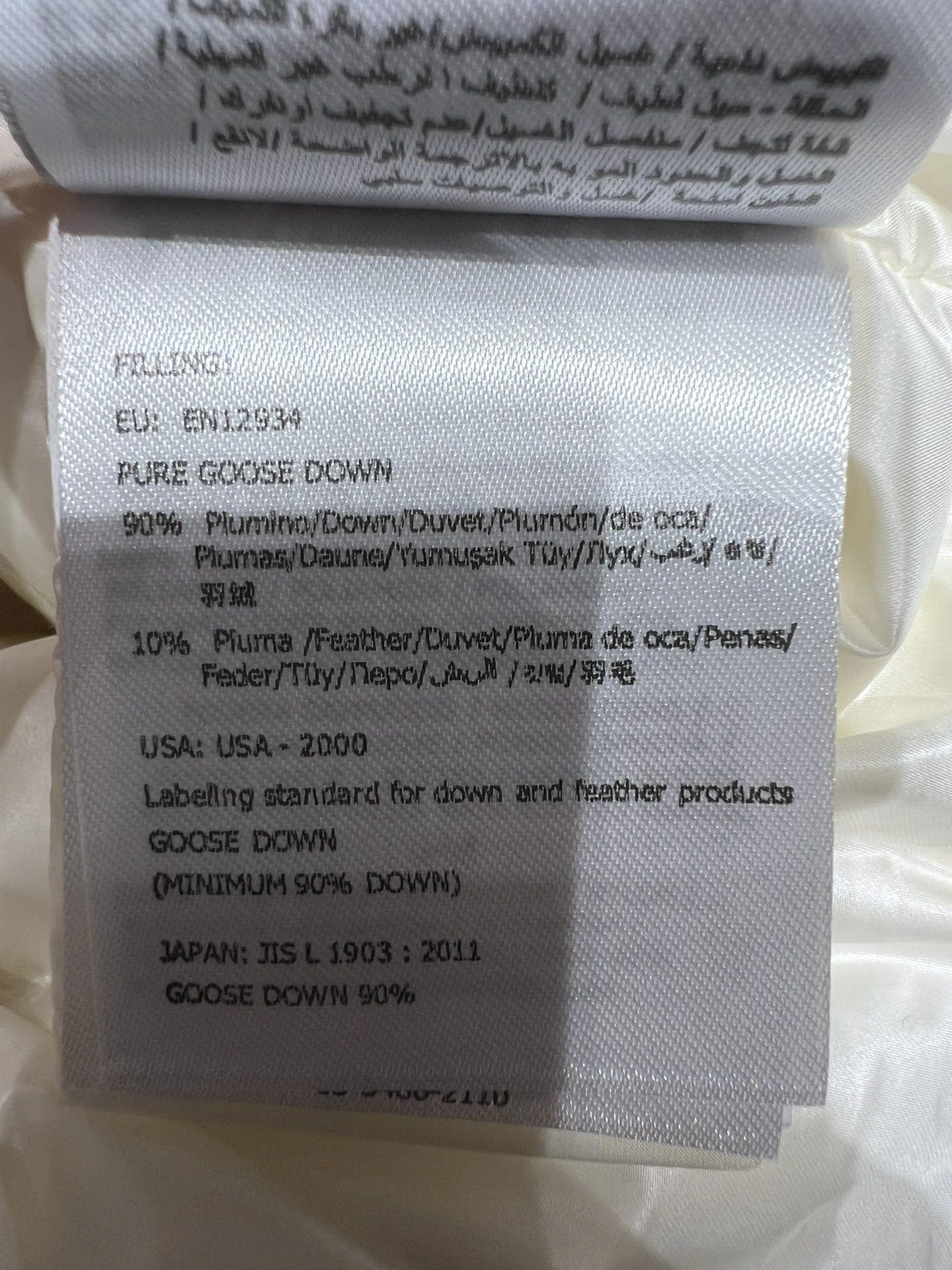 Victoria- 7o9385r Down jacket white goose down wool 2colour item:E-F140J2902-2H