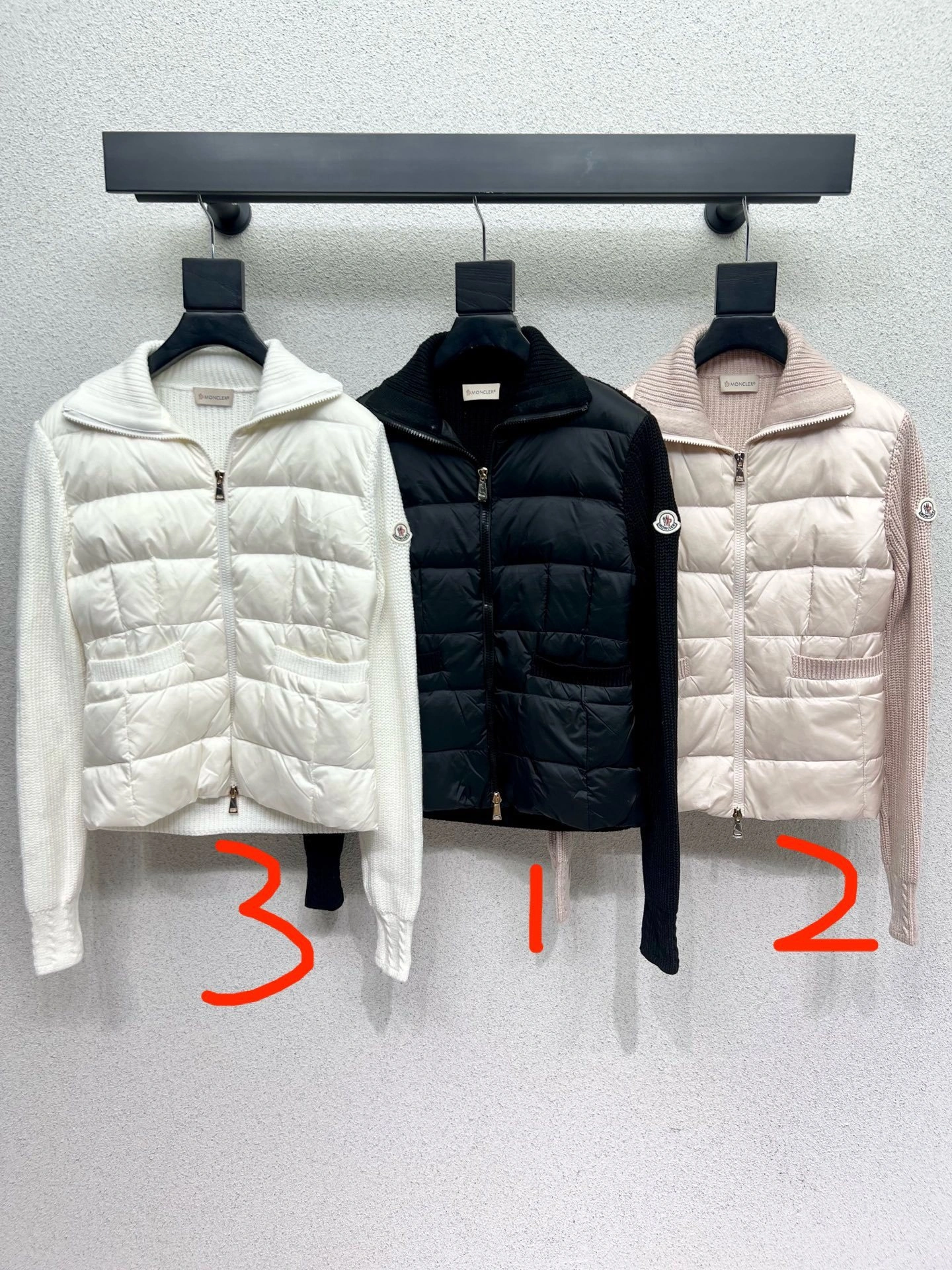 Victoria- 7o9385r Down jacket wool 3colour item:E-F190I0112-3