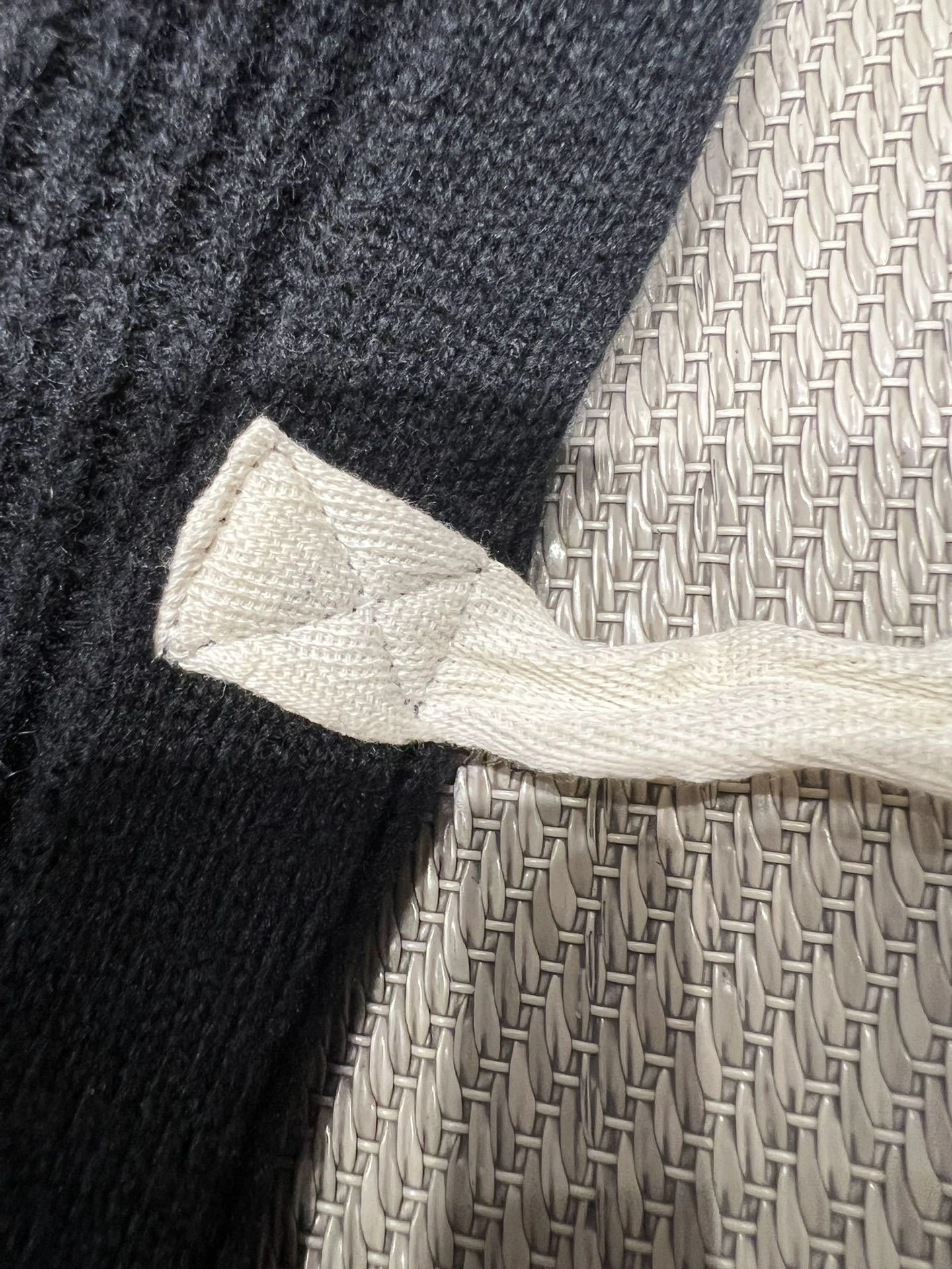 Victoria- 8V Wool Knit Cardigan with Monogram Ribbon Ties item:E-F140L1926H