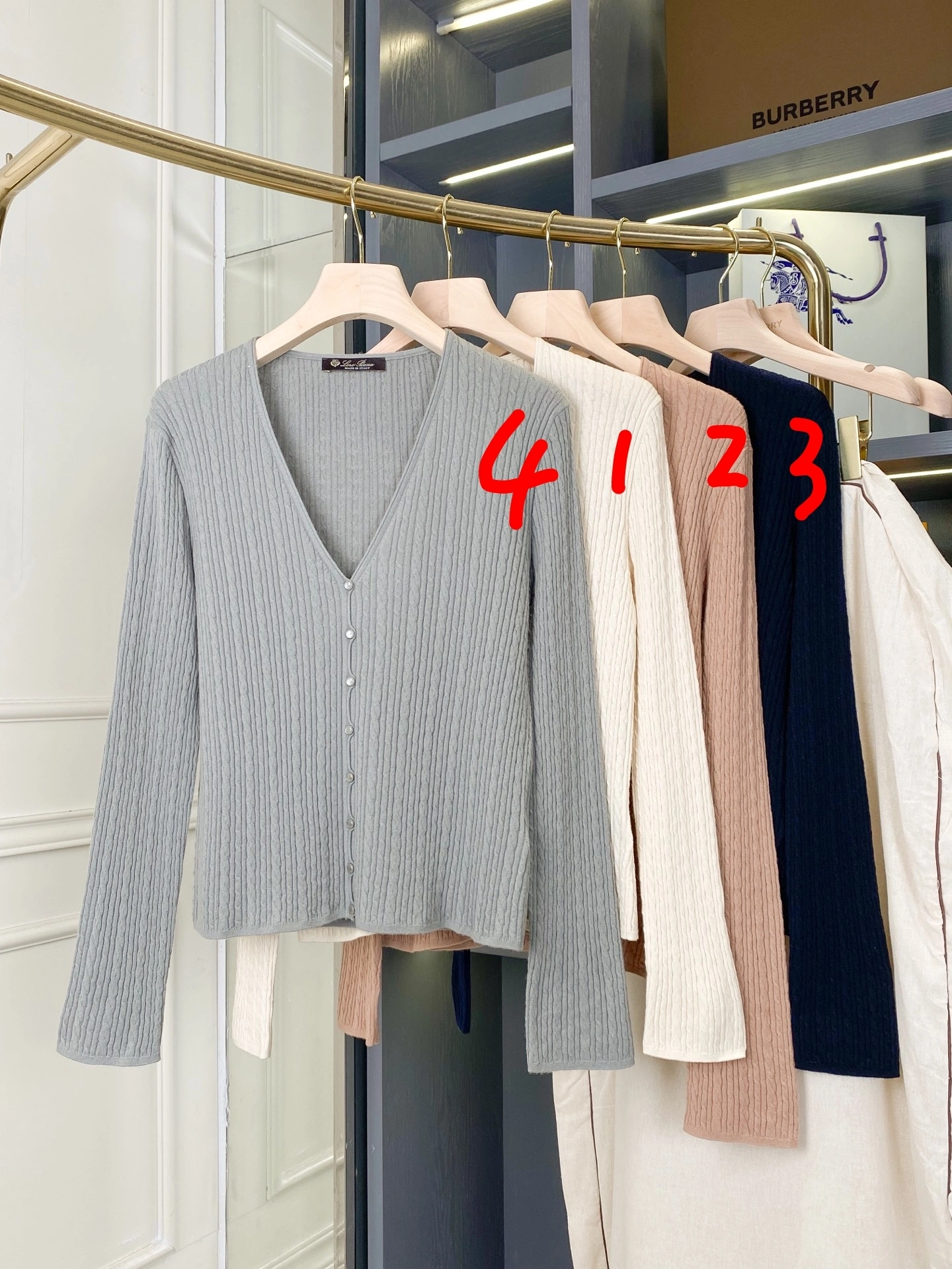 Victoria- 8oro Pi191 wool cashmere 4Colour item:E-F020K1627-4H