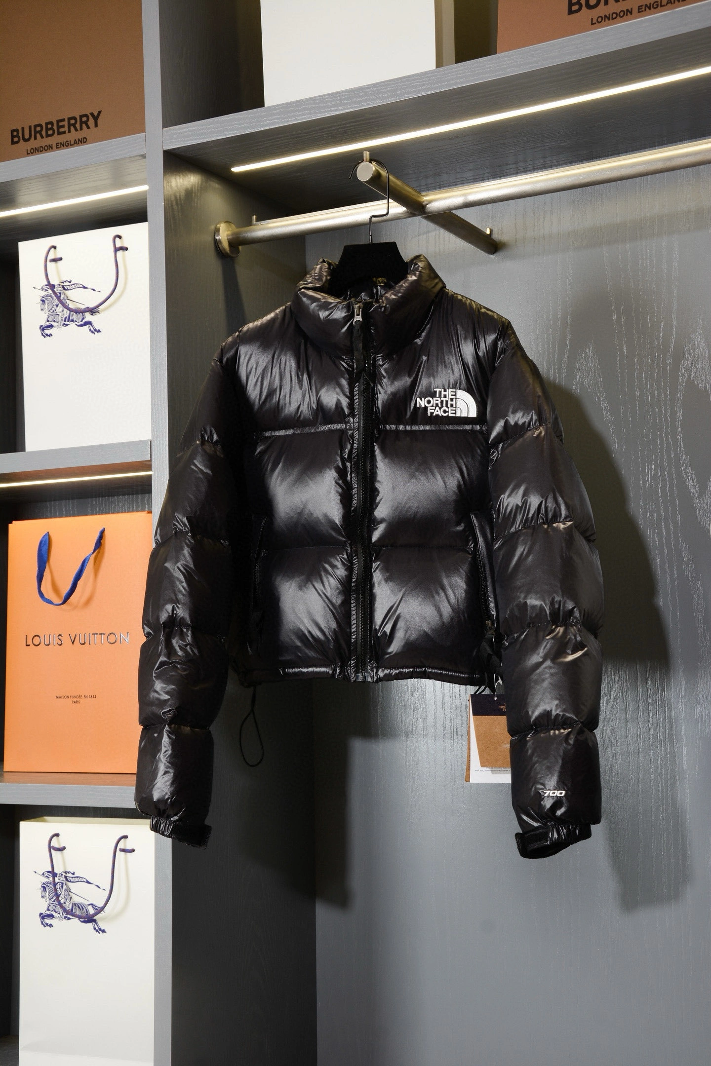 Victoria- F135 Down jacket white goose down embroidery 4colour item:E-F020I1808-4