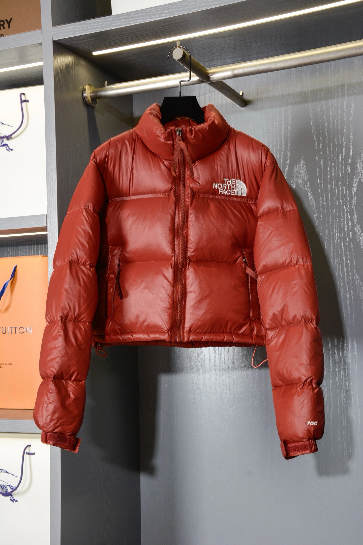 Victoria- F135 Down jacket white goose down embroidery 4colour item:E-F020I1808-4