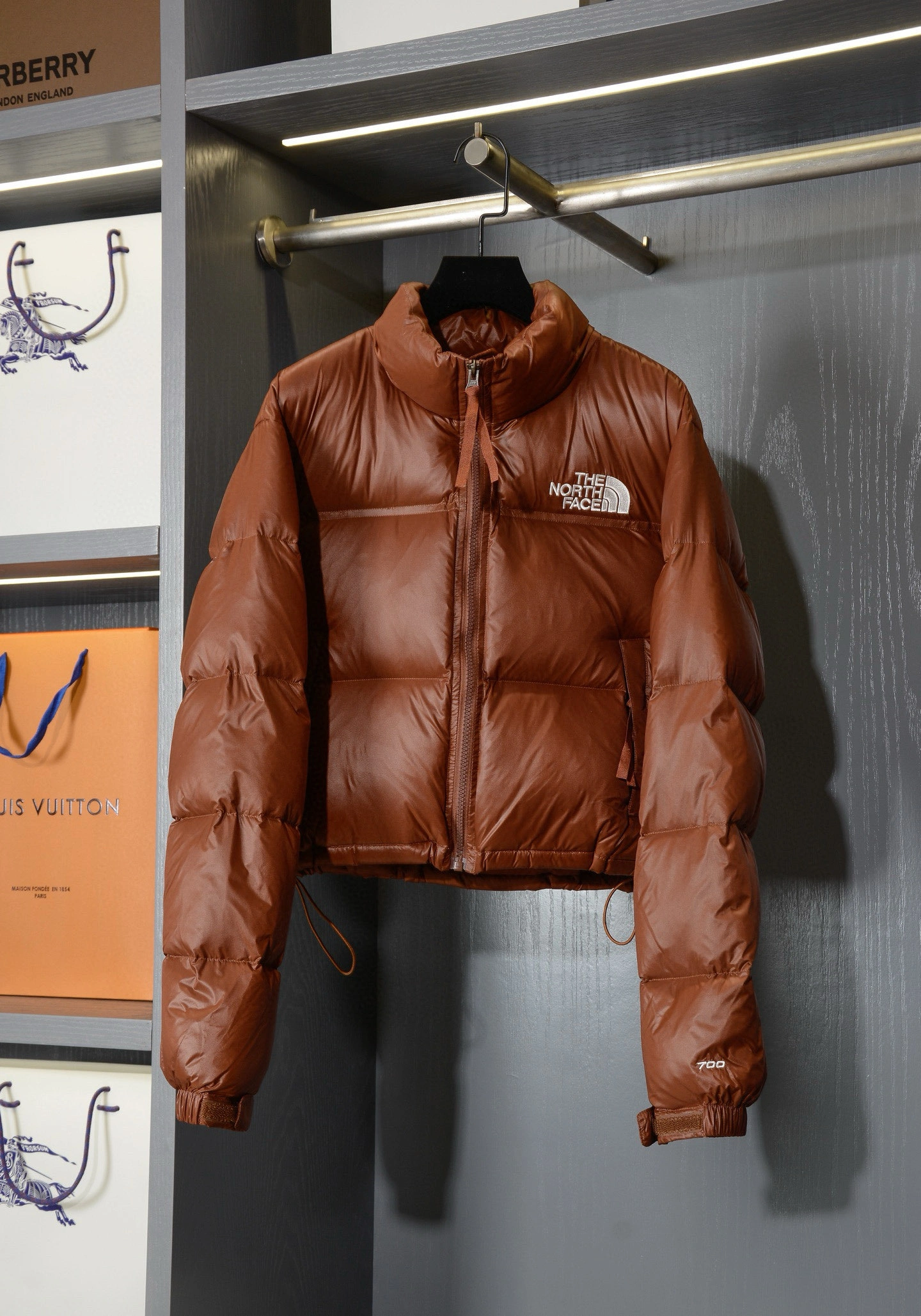 Victoria- F135 Down jacket white goose down embroidery 4colour item:E-F020I1808-4