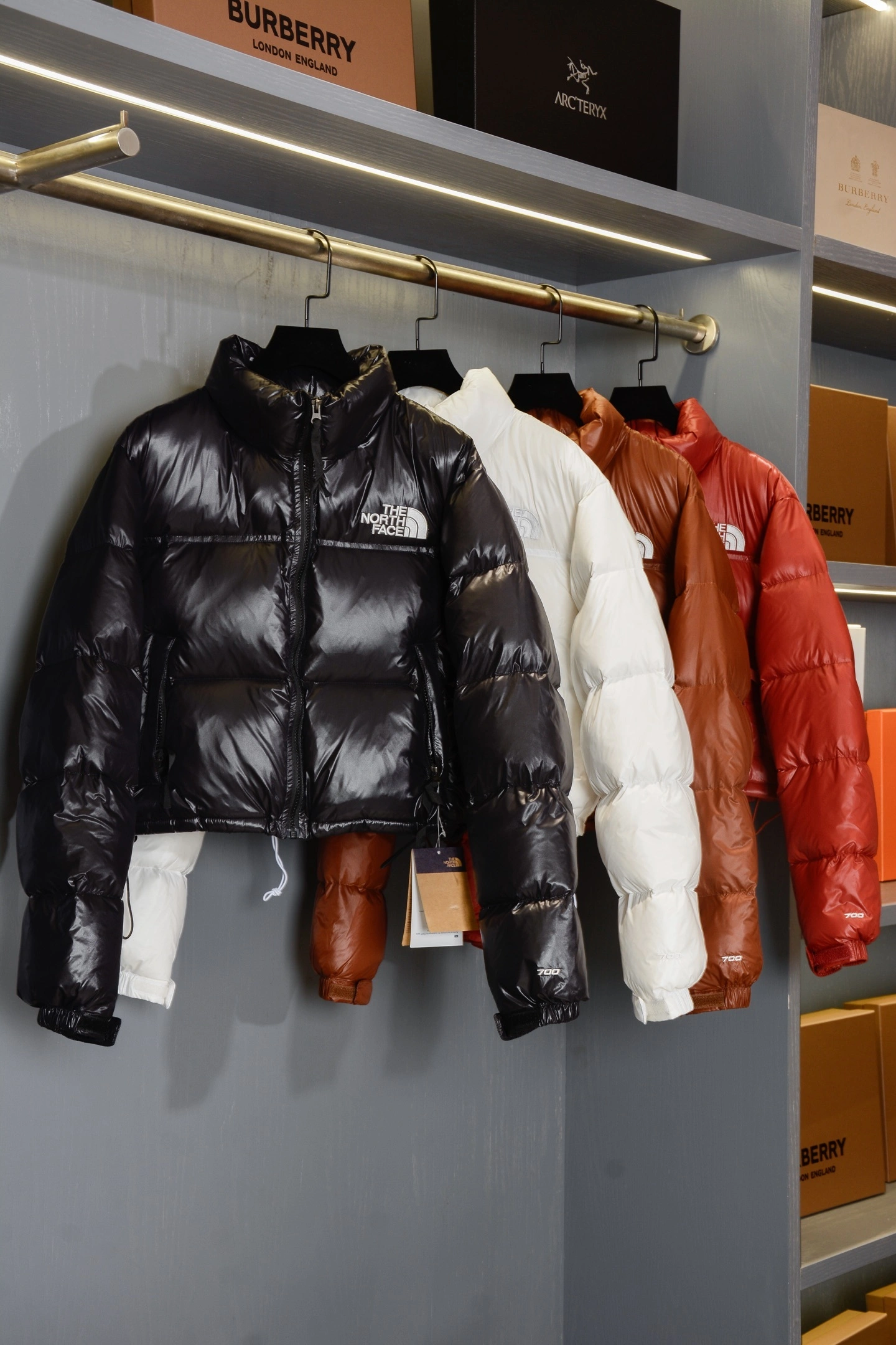 Victoria- F135 Down jacket white goose down embroidery 4colour item:E-F020I1808-4