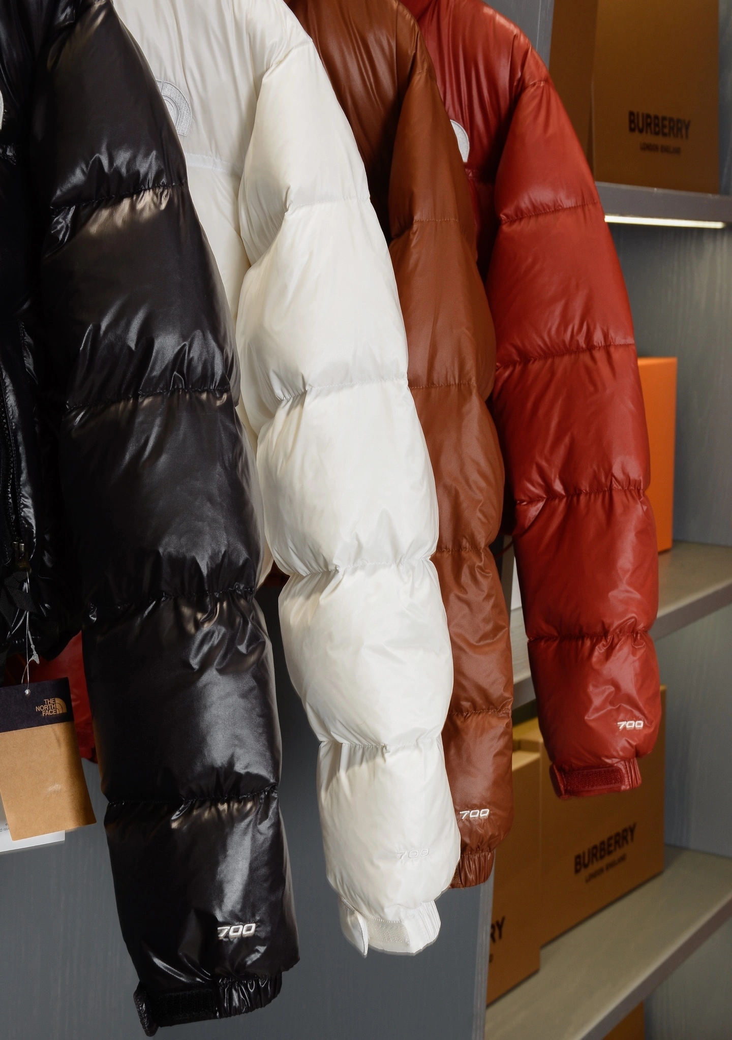 Victoria- F135 Down jacket white goose down embroidery 4colour item:E-F020I1808-4