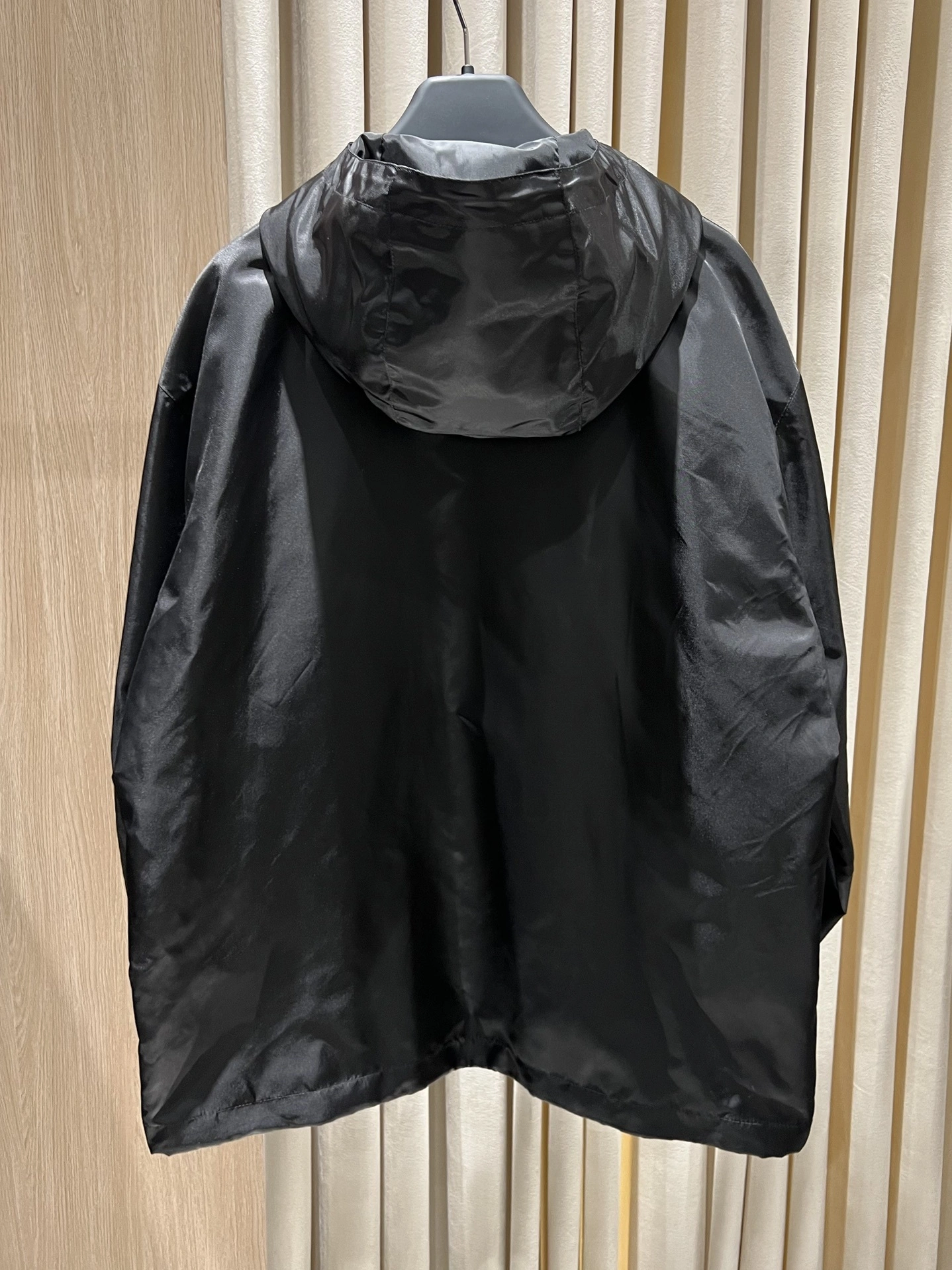 Victoria- Pr141 Belted Hooded Nylon Jacket item:E-F140I2718H
