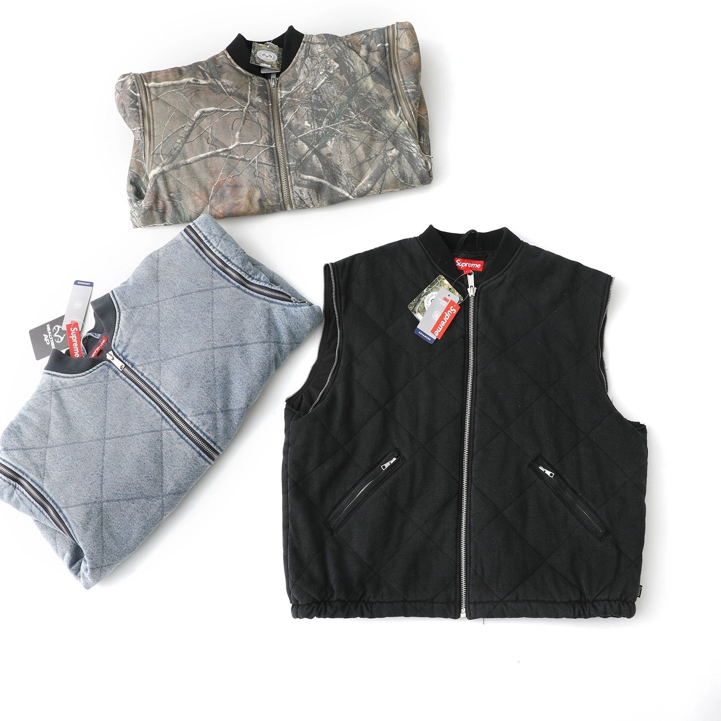 Gemini-- S575 FW25 WEEK1 Zip-Off Sleeve Quilted Bomber Jacket Cotton 3colour item:E-F125L1114-3F