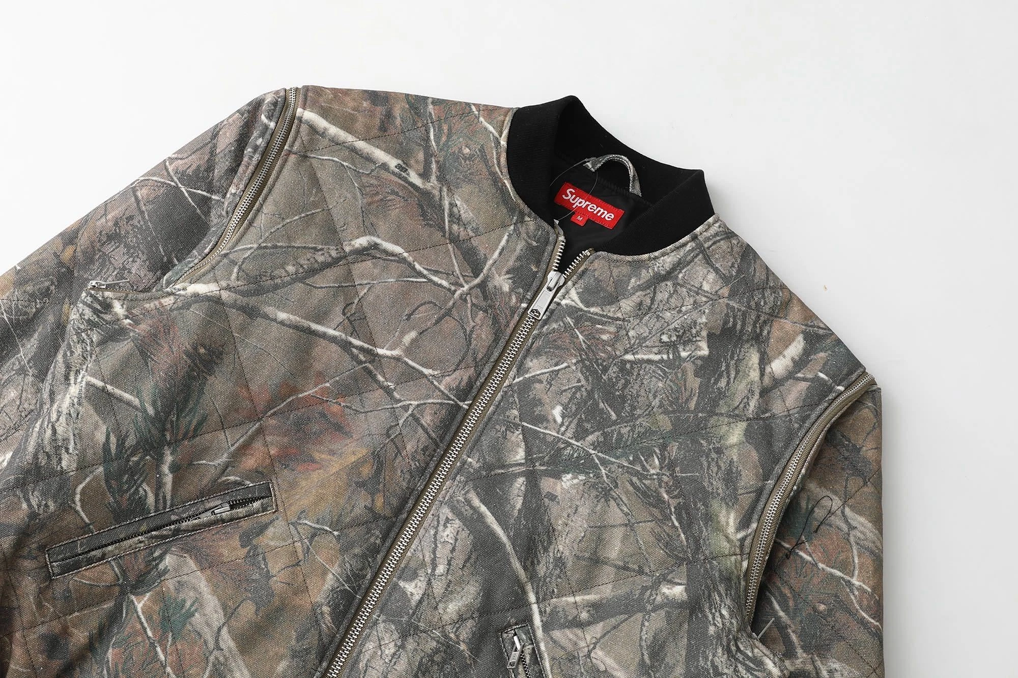 Gemini-- S575 FW25 WEEK1 Zip-Off Sleeve Quilted Bomber Jacket Cotton 3colour item:E-F125L1114-3F