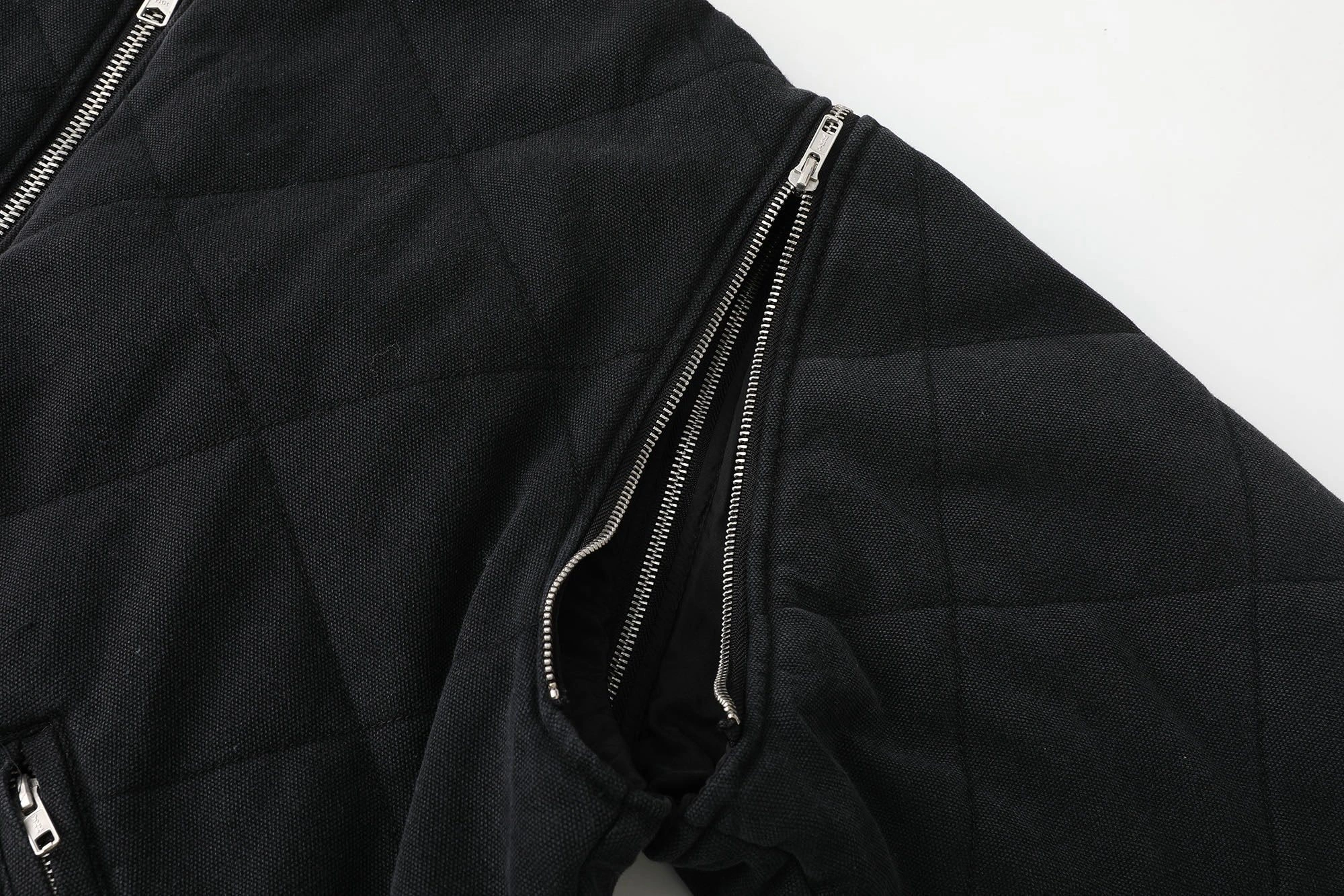 Gemini-- S575 FW25 WEEK1 Zip-Off Sleeve Quilted Bomber Jacket Cotton 3colour item:E-F125L1114-3F