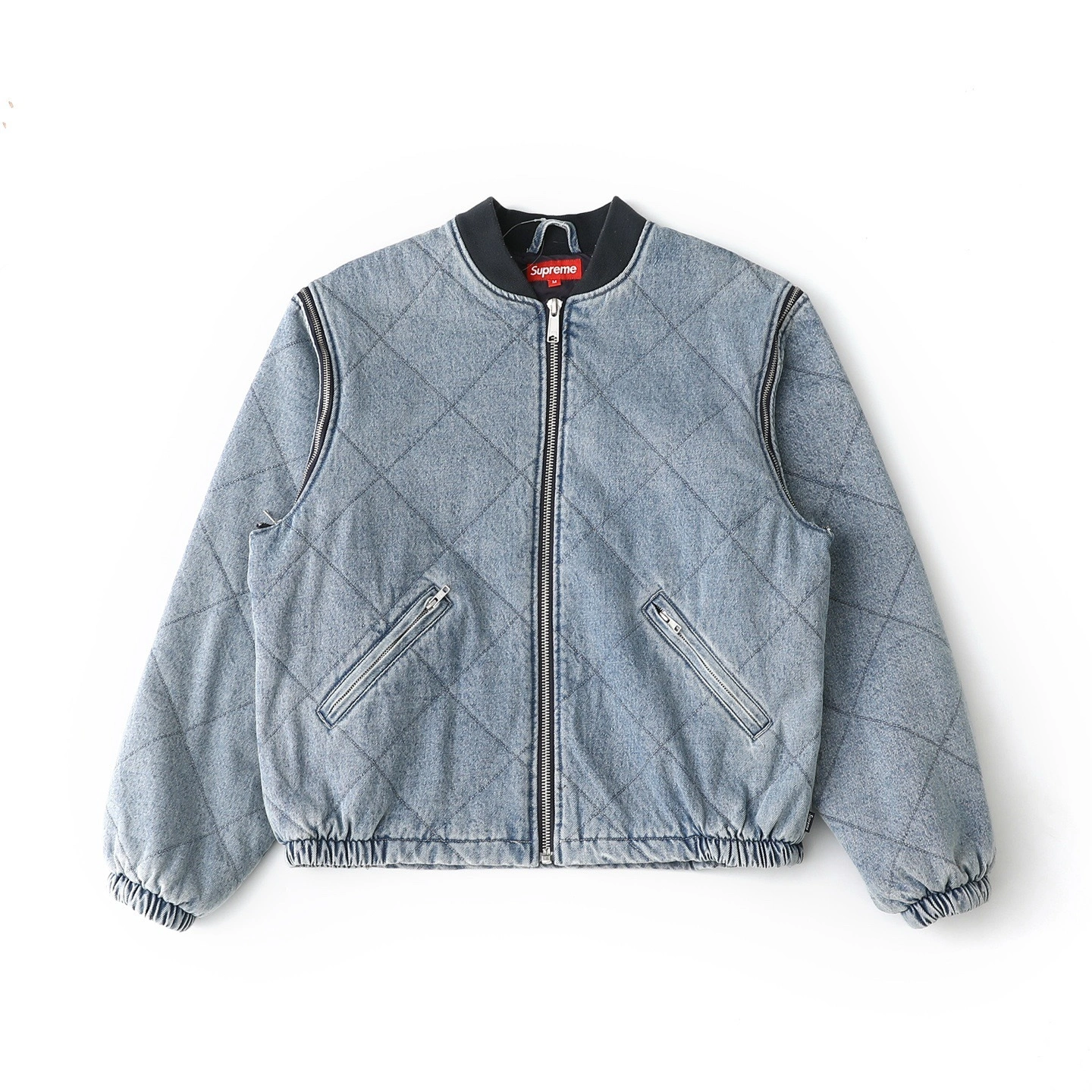 Gemini-- S575 FW25 WEEK1 Zip-Off Sleeve Quilted Bomber Jacket Cotton 3colour item:E-F125L1114-3F