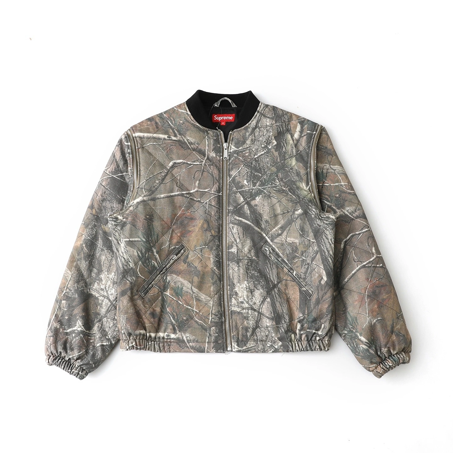 Gemini-- S575 FW25 WEEK1 Zip-Off Sleeve Quilted Bomber Jacket Cotton 3colour item:E-F125L1114-3F