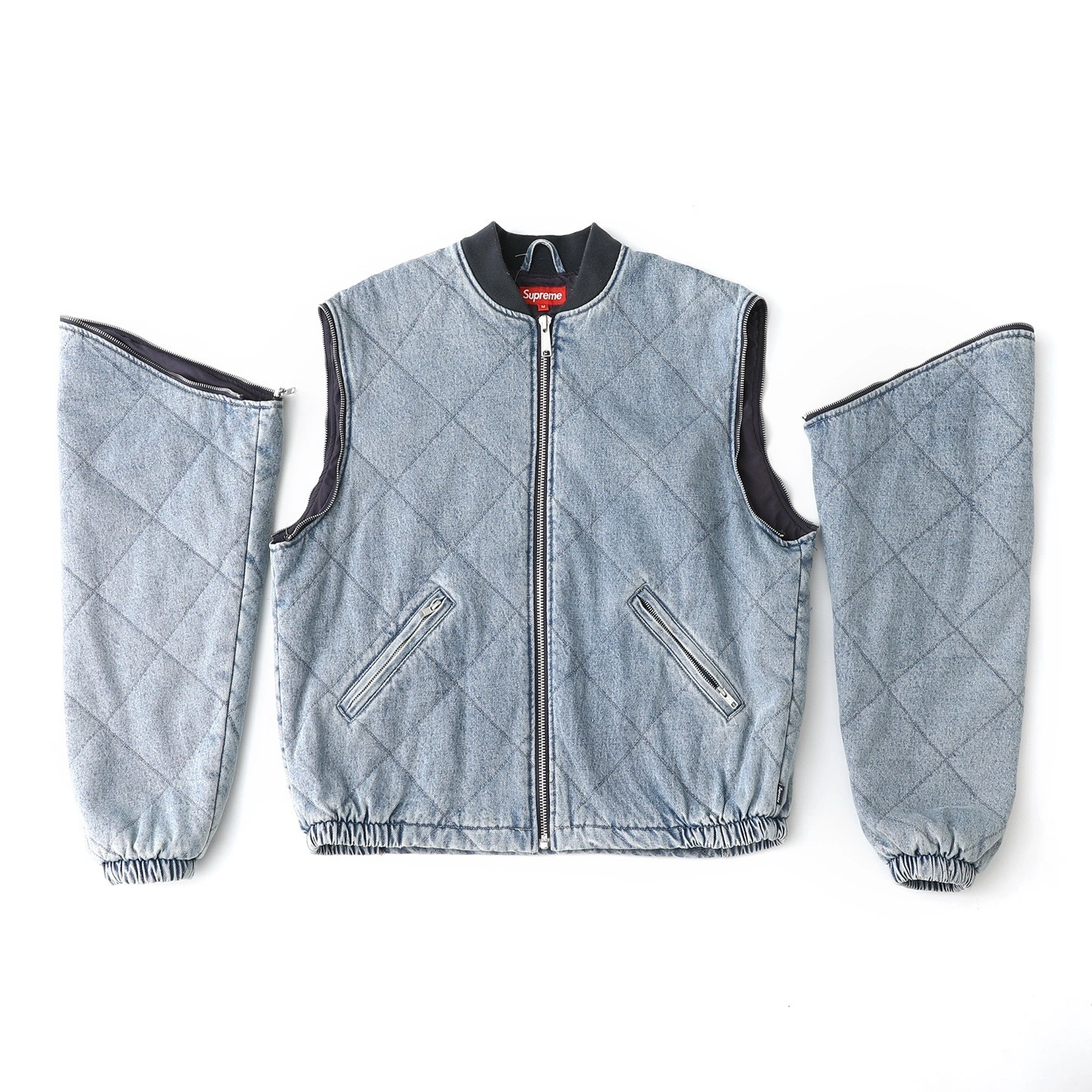 Gemini-- S575 FW25 WEEK1 Zip-Off Sleeve Quilted Bomber Jacket Cotton 3colour item:E-F125L1114-3F