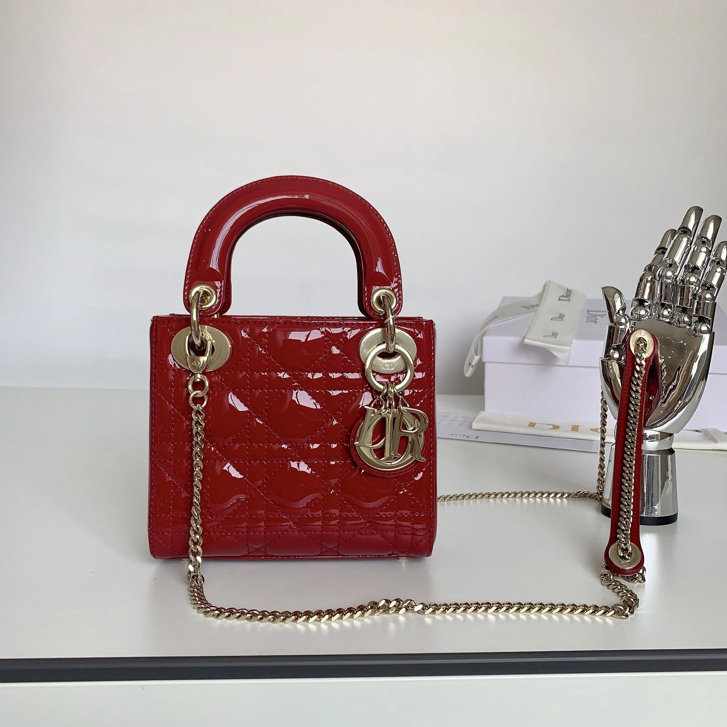 Custombag--M0505OWCB_M323 M0505OWCB-M323 Lady high quality version Classic wine red gold buttons item：C-B803D0733