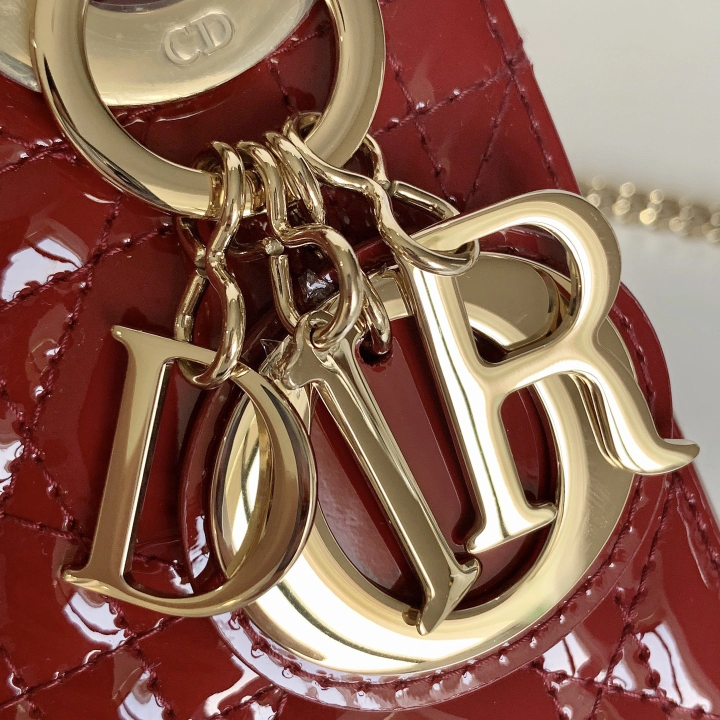 Custombag--M0505OWCB_M323 M0505OWCB-M323 Lady high quality version Classic wine red gold buttons item：C-B803D0733