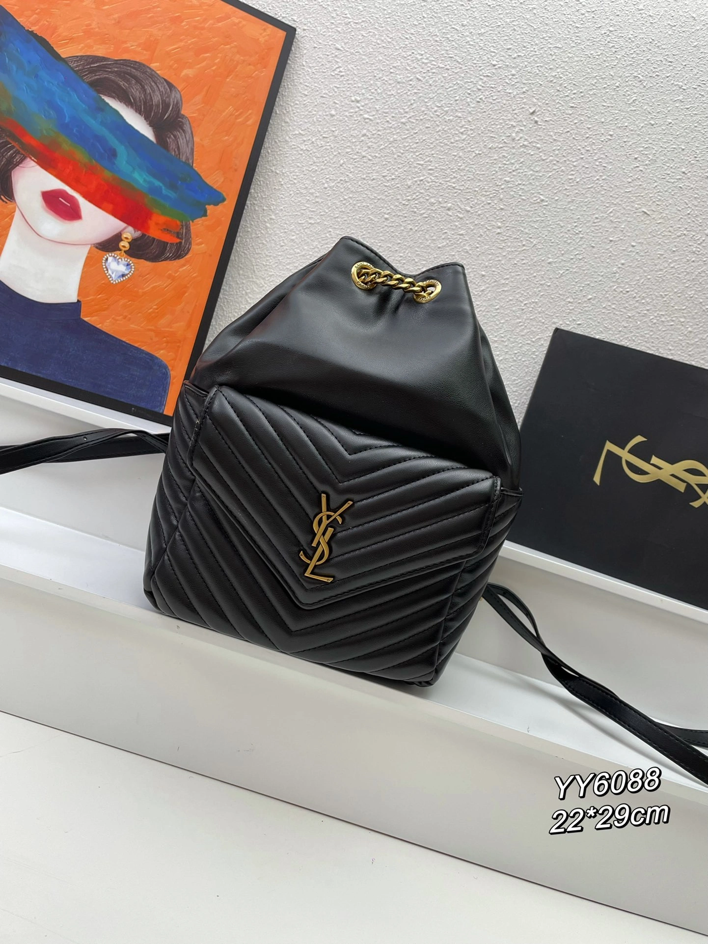 Yv5s 672609-1EL07-1000 Calfskin item:DT-B225E2007