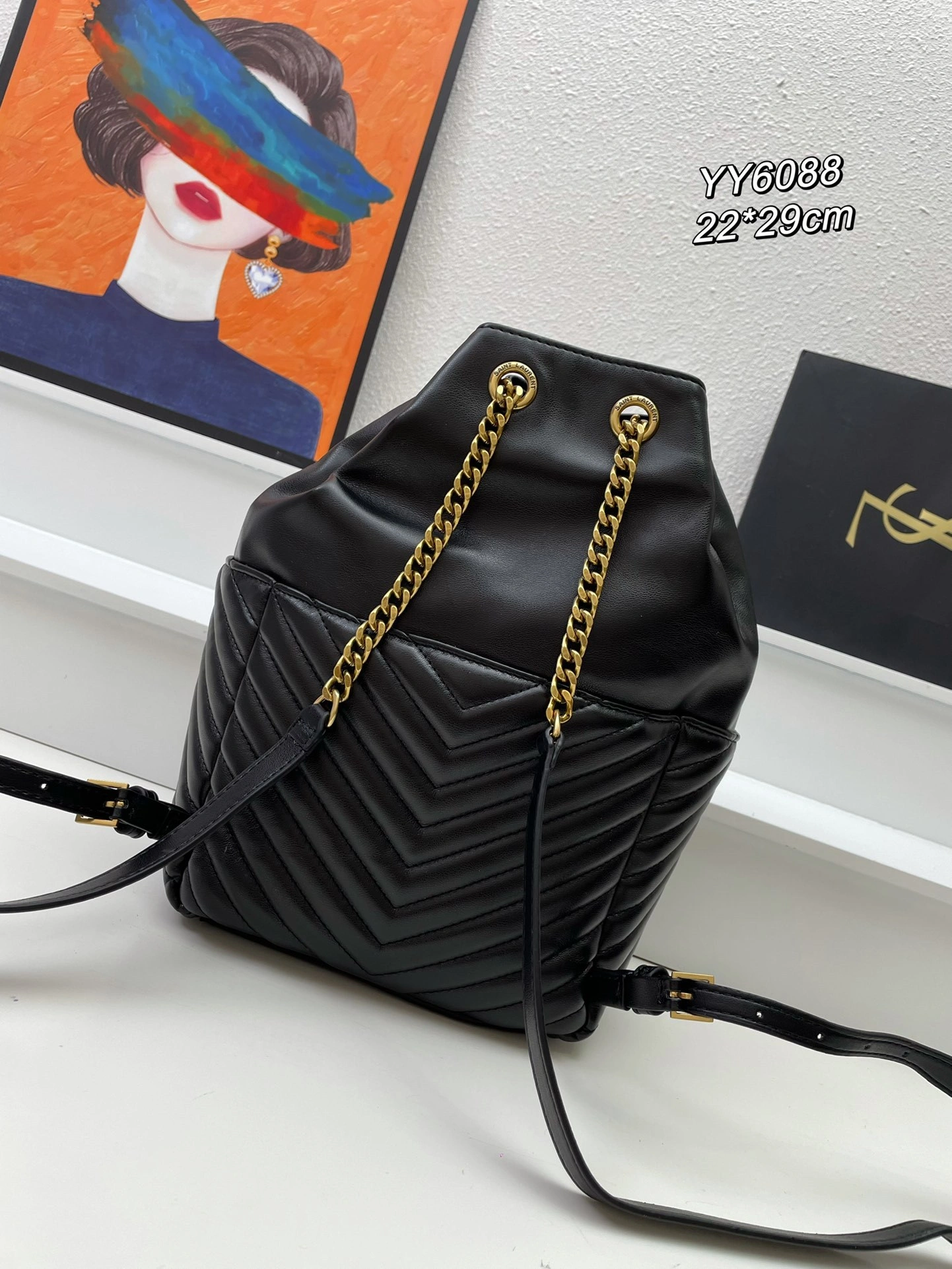 Yv5s 672609-1EL07-1000 Calfskin item:DT-B225E2007