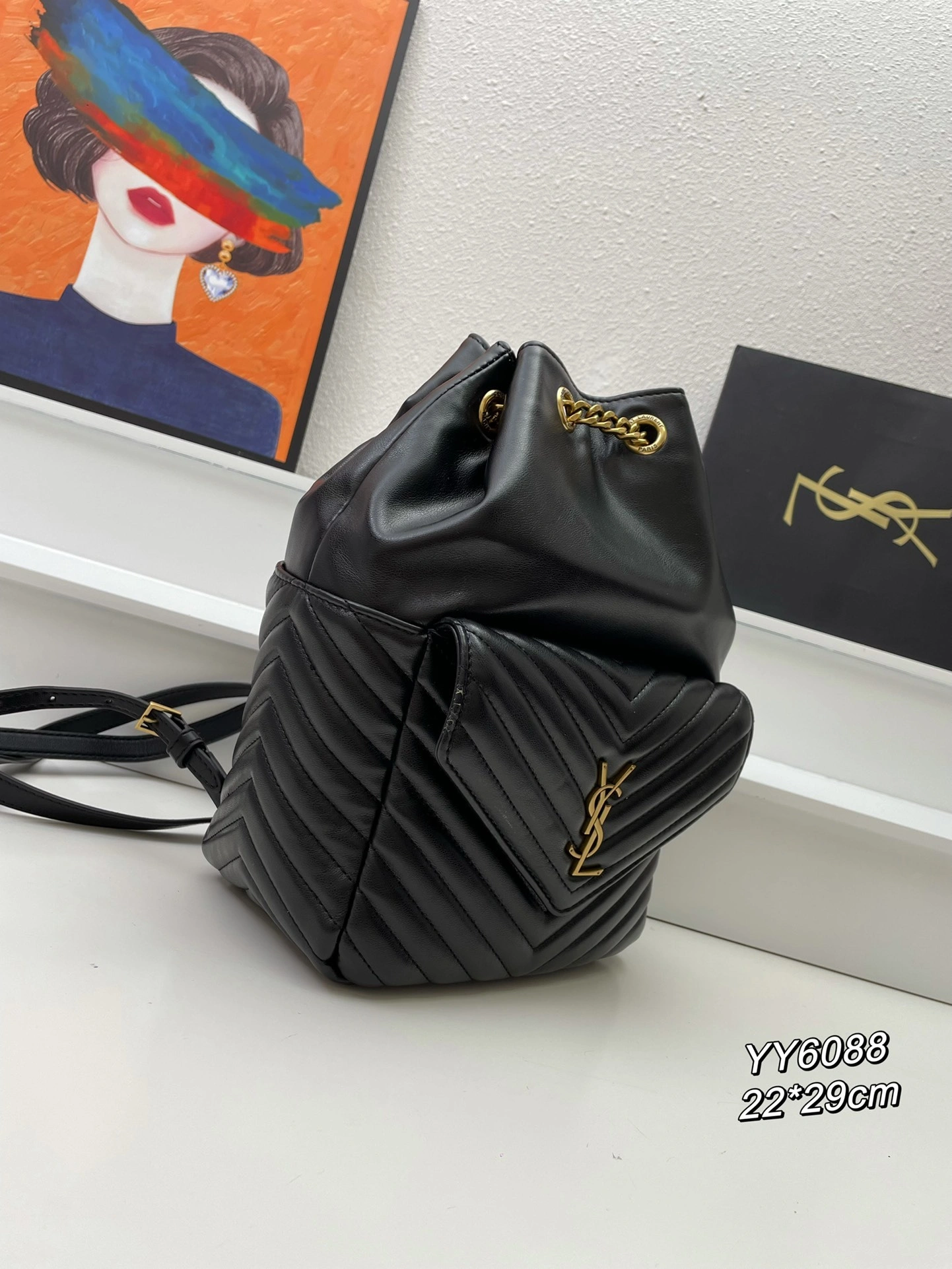 Yv5s 672609-1EL07-1000 Calfskin item:DT-B225E2007