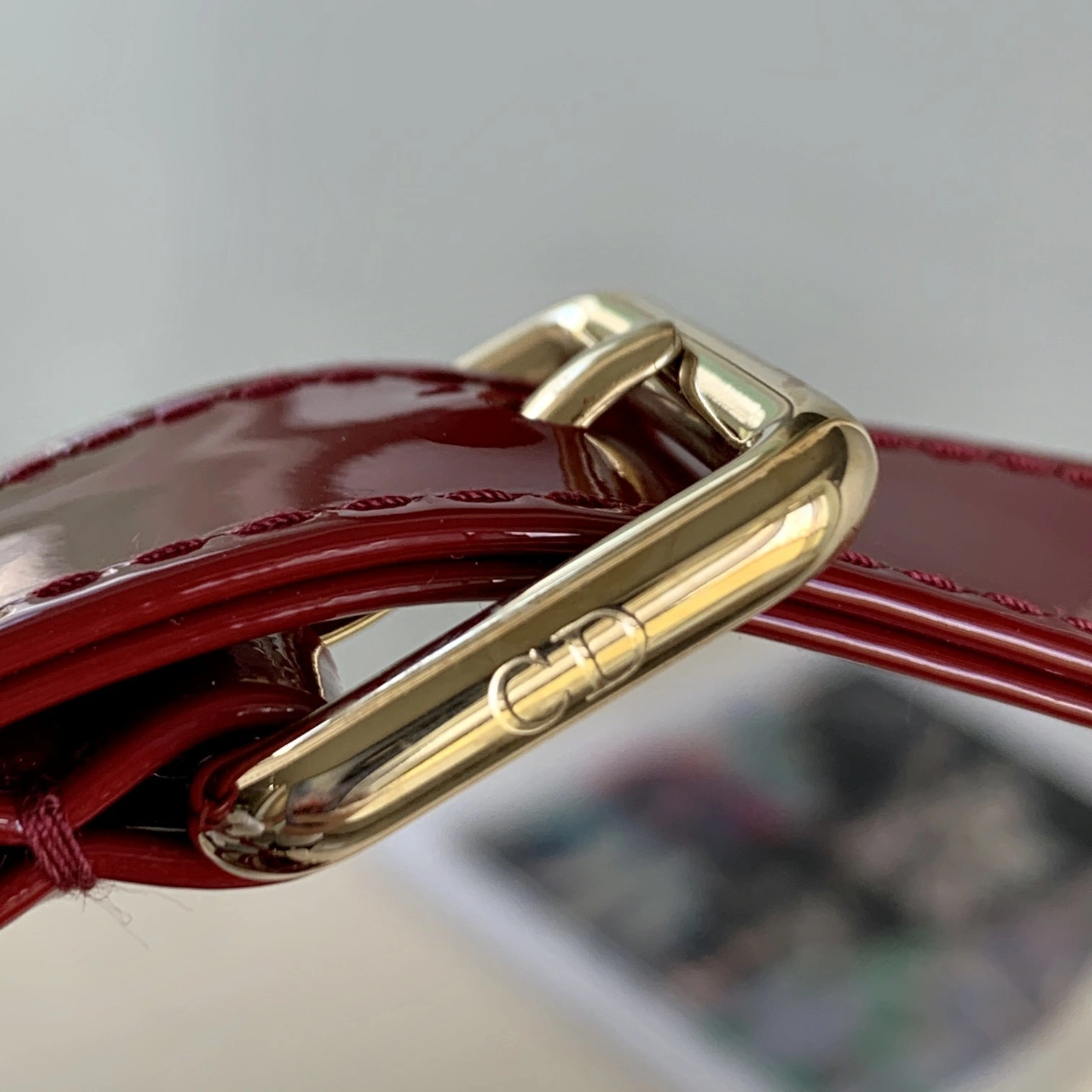 Custombag-- M0565OWCB-M323 high quality version Patent leather wine red item：C-B803D0754