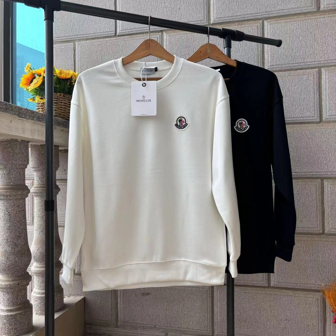air-- 7o9385r embroidery Cotton oversize 2colour item: E-F000J0116-2