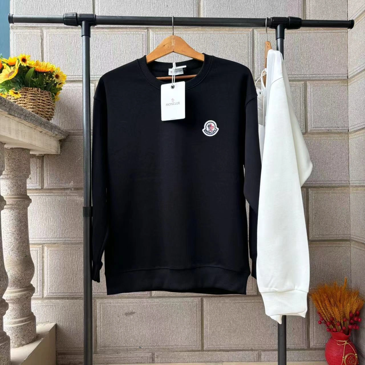 air-- 7o9385r embroidery Cotton oversize 2colour item: E-F000J0116-2