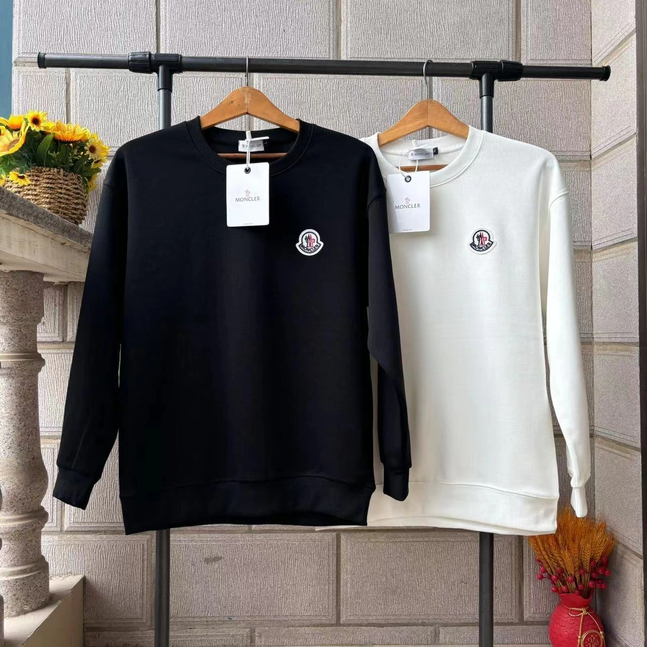 air-- 7o9385r embroidery Cotton oversize 2colour item: E-F000J0116-2