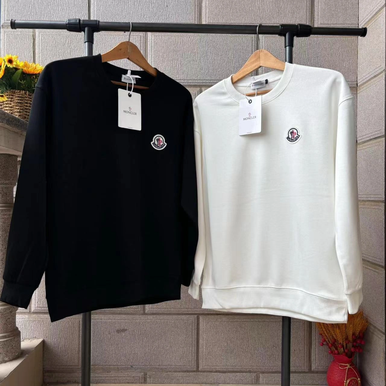 air-- 7o9385r embroidery Cotton oversize 2colour item: E-F000J0116-2