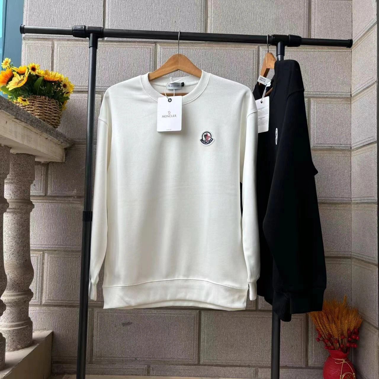 air-- 7o9385r embroidery Cotton oversize 2colour item: E-F000J0116-2