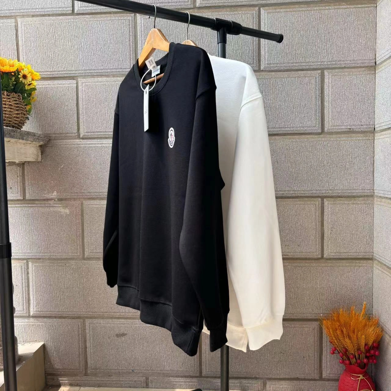 air-- 7o9385r embroidery Cotton oversize 2colour item: E-F000J0116-2
