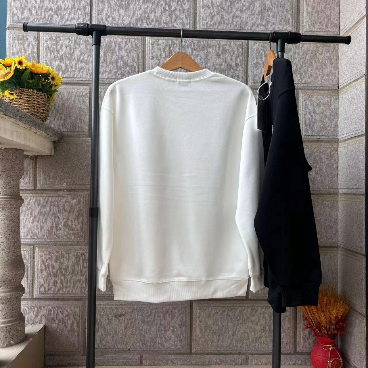 air-- 7o9385r embroidery Cotton oversize 2colour item: E-F000J0116-2