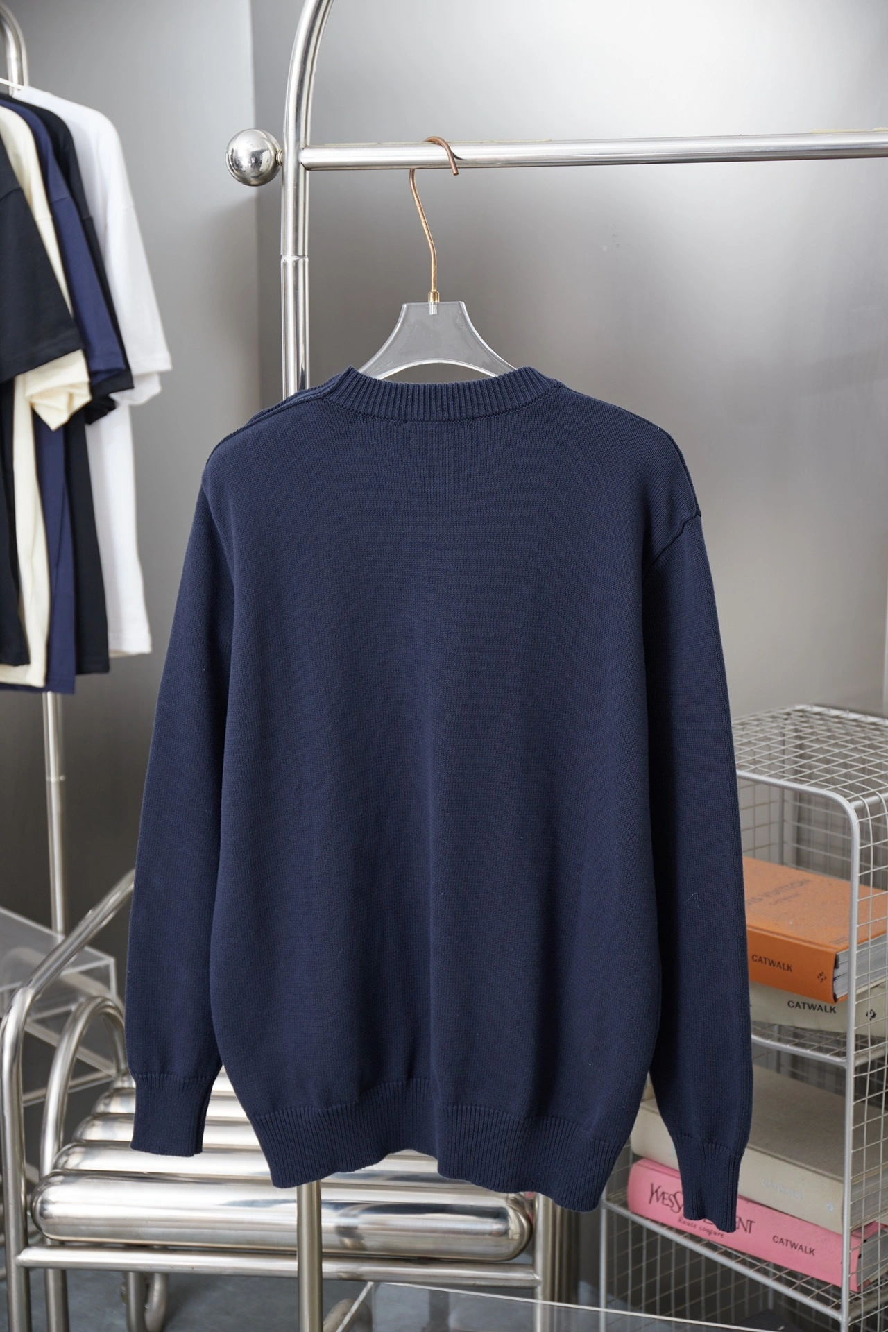 air-- 8V embroidery wool cashmere oversize item: E-F417J0516H