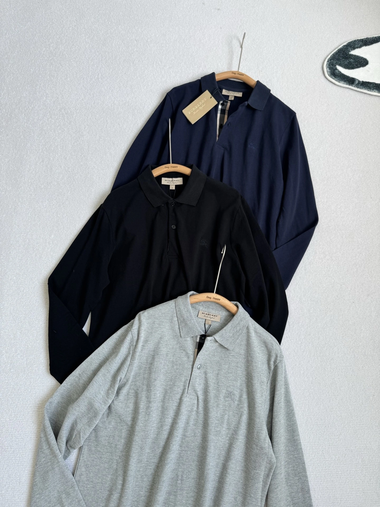 air- 2ur25rry polo embroidery Cotton oversize 3colour item:E-F524I1018-3